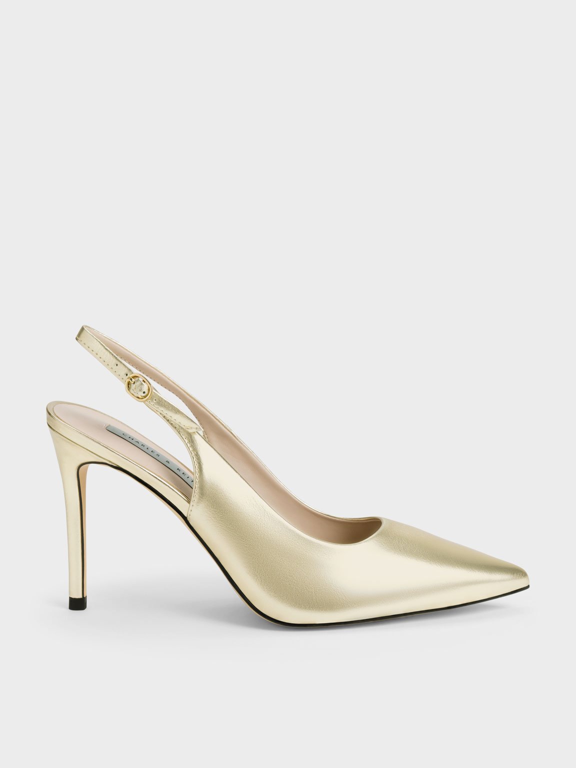 Gold Heels | Gold Block Heels | Karen Millen UK