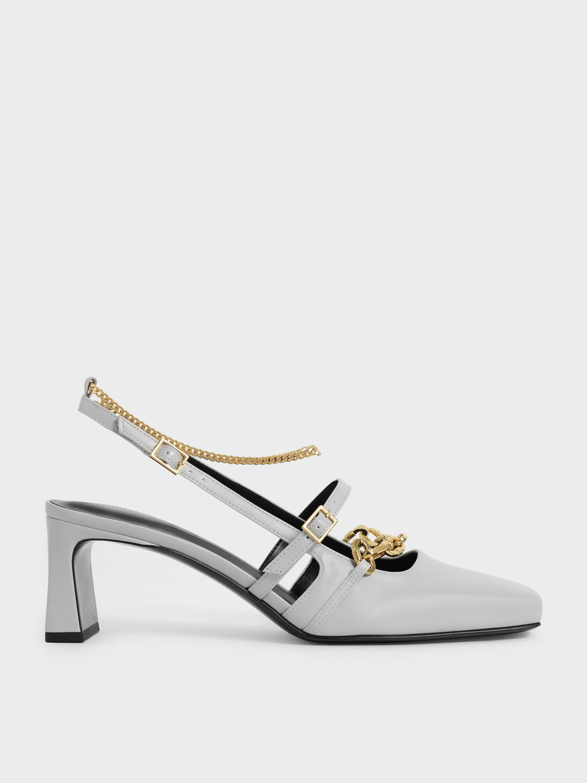 

Chain-Link Slingback Pumps