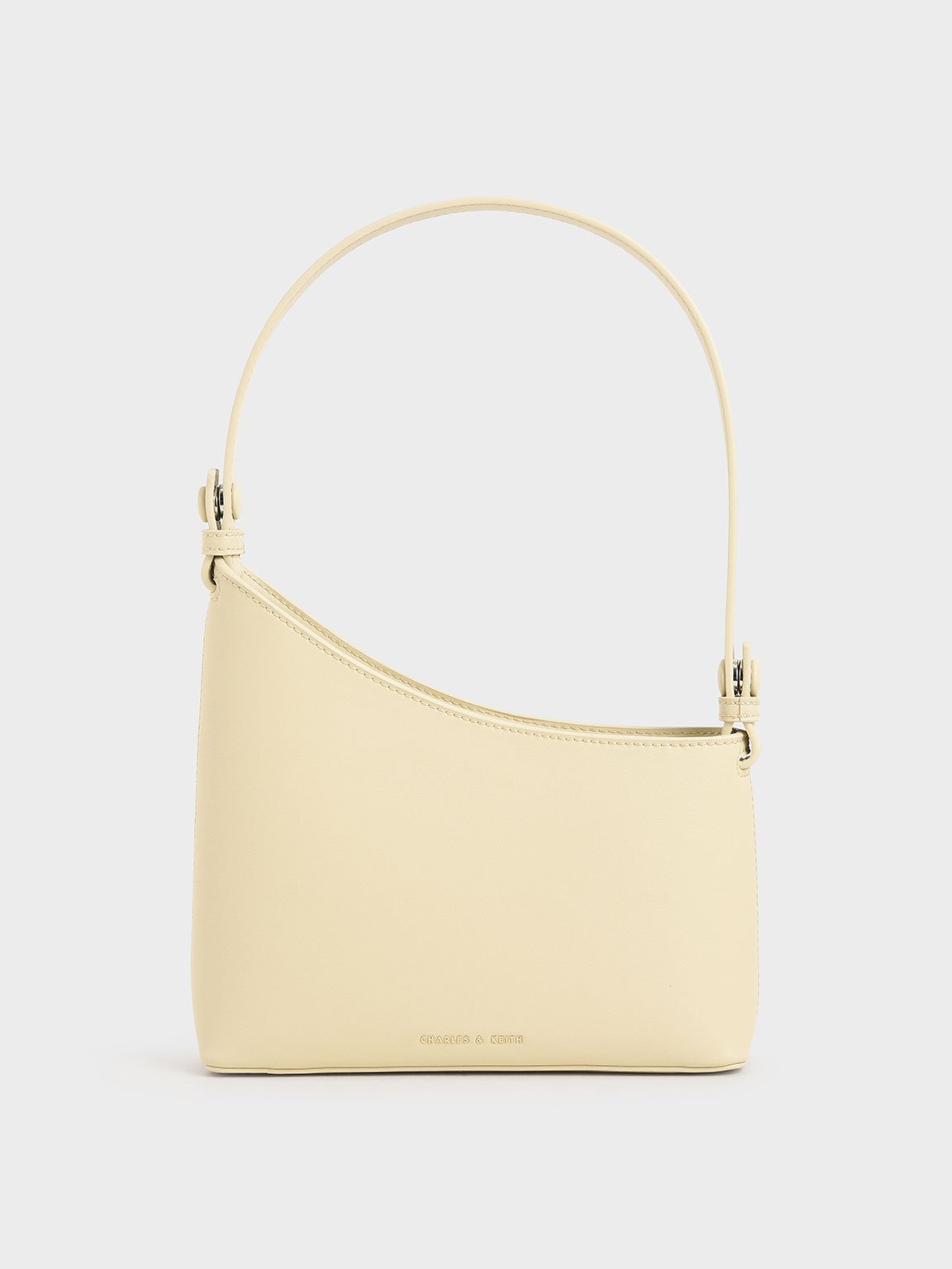 

Asymmetrical Shoulder Bag, Chalk