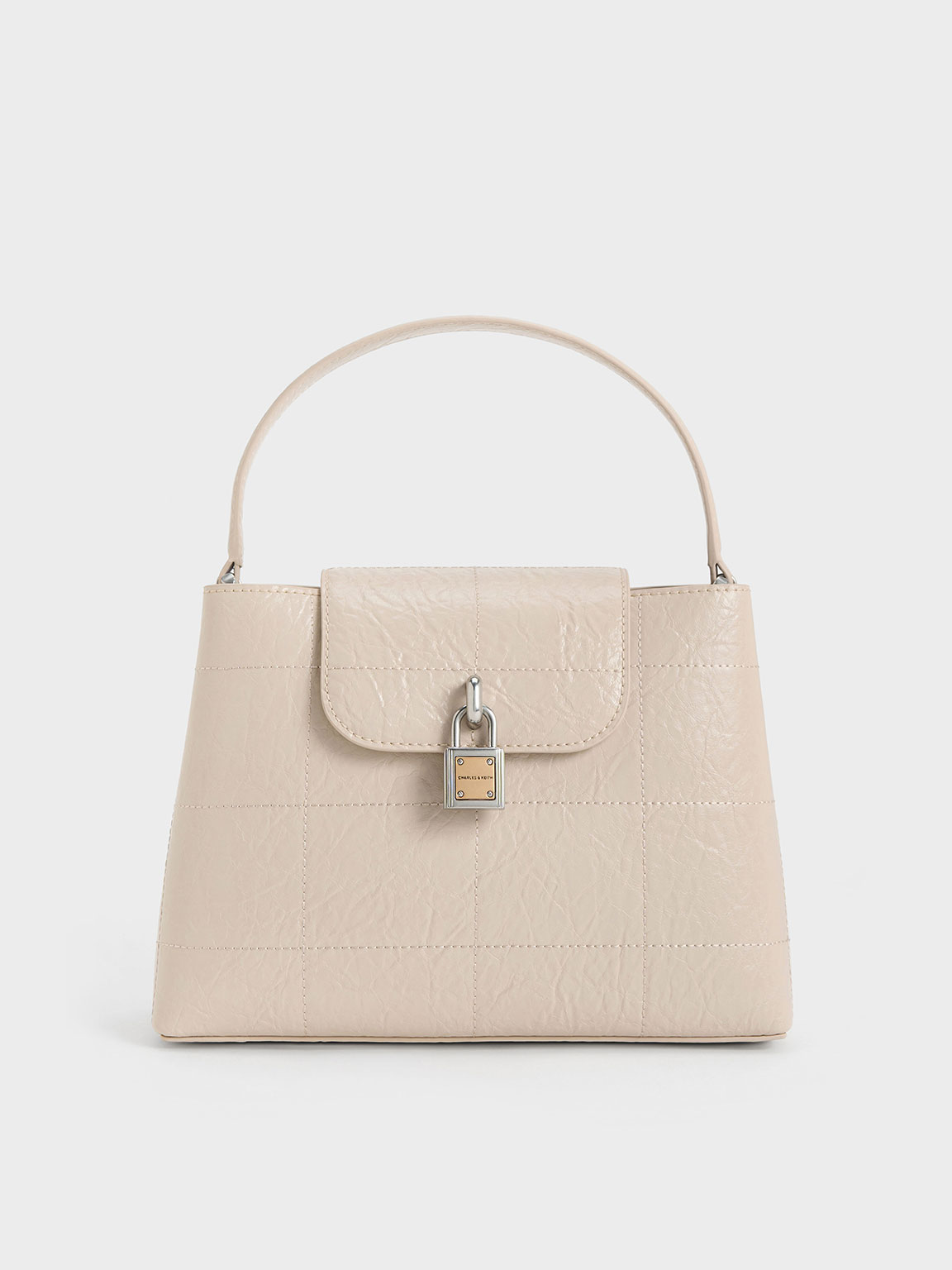 Suki Crinkle-Effect Top Handle Bag