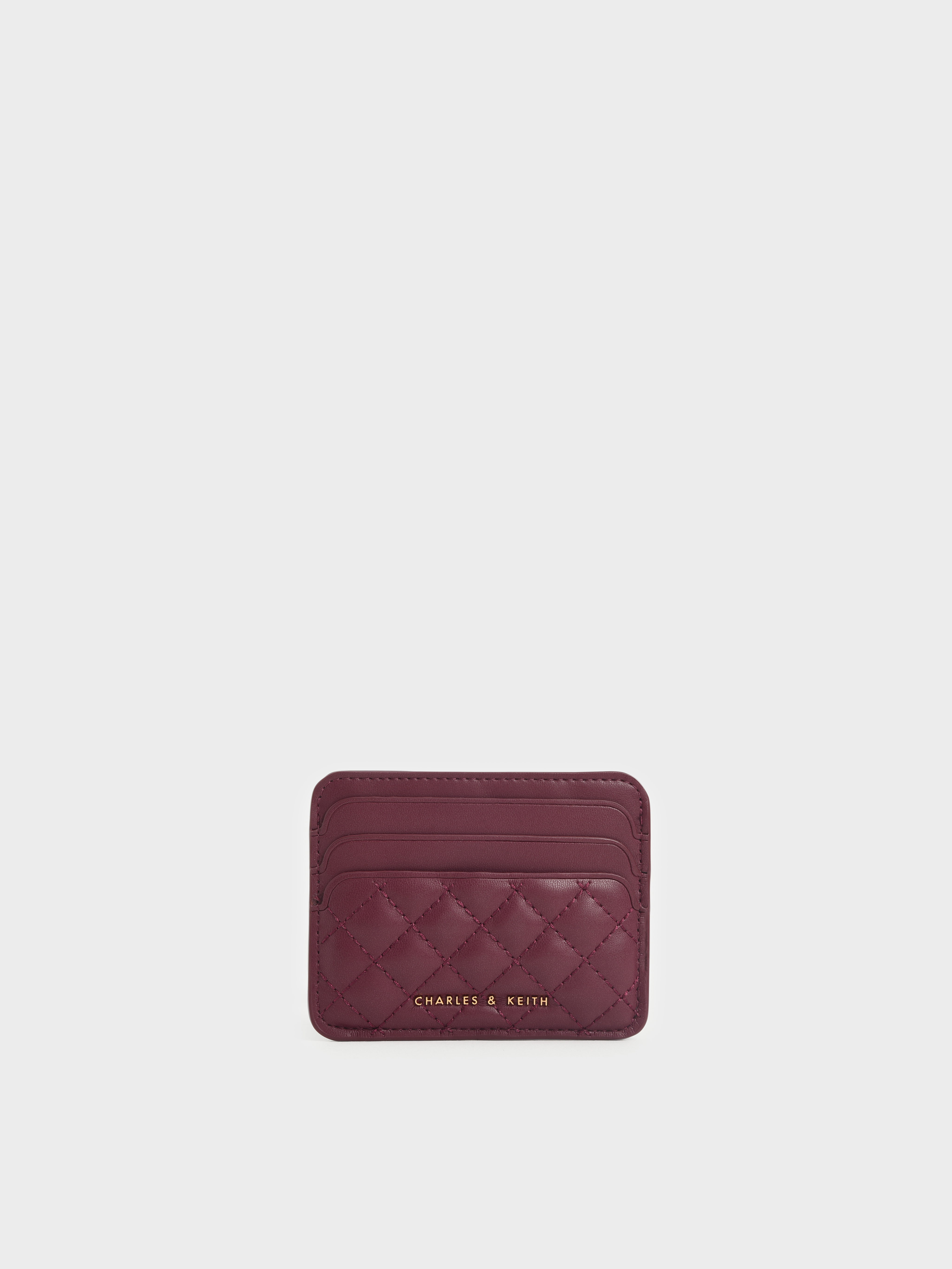 

Quilted Card Holder, Burgundy