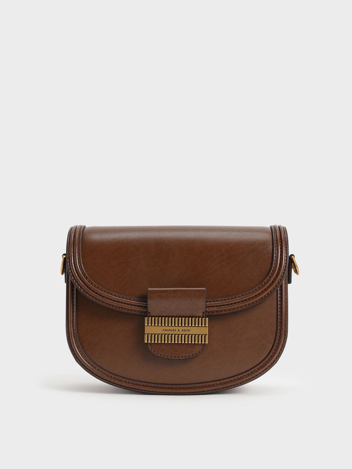 

Embellished Saddle Bag, Cognac