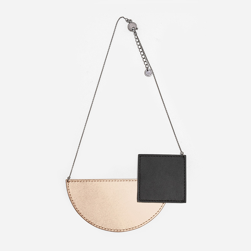 

Geometric Shaped Necklace, Rose gold