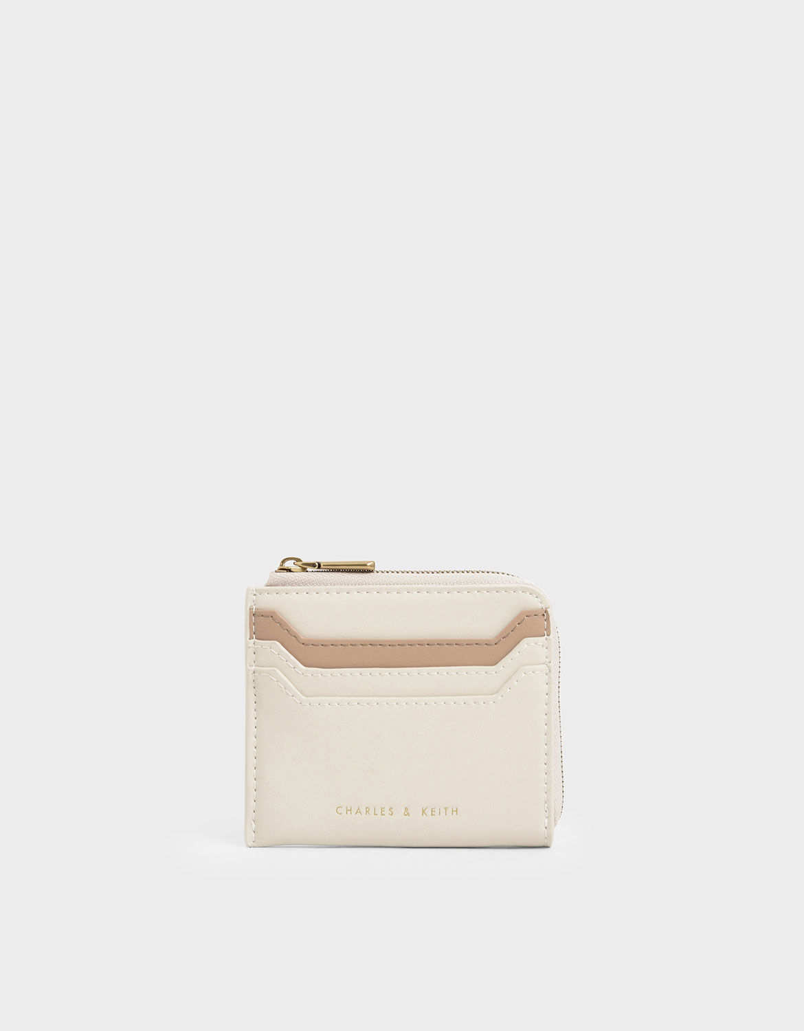 

Two-Tone Zip Around Card Holder, Multi