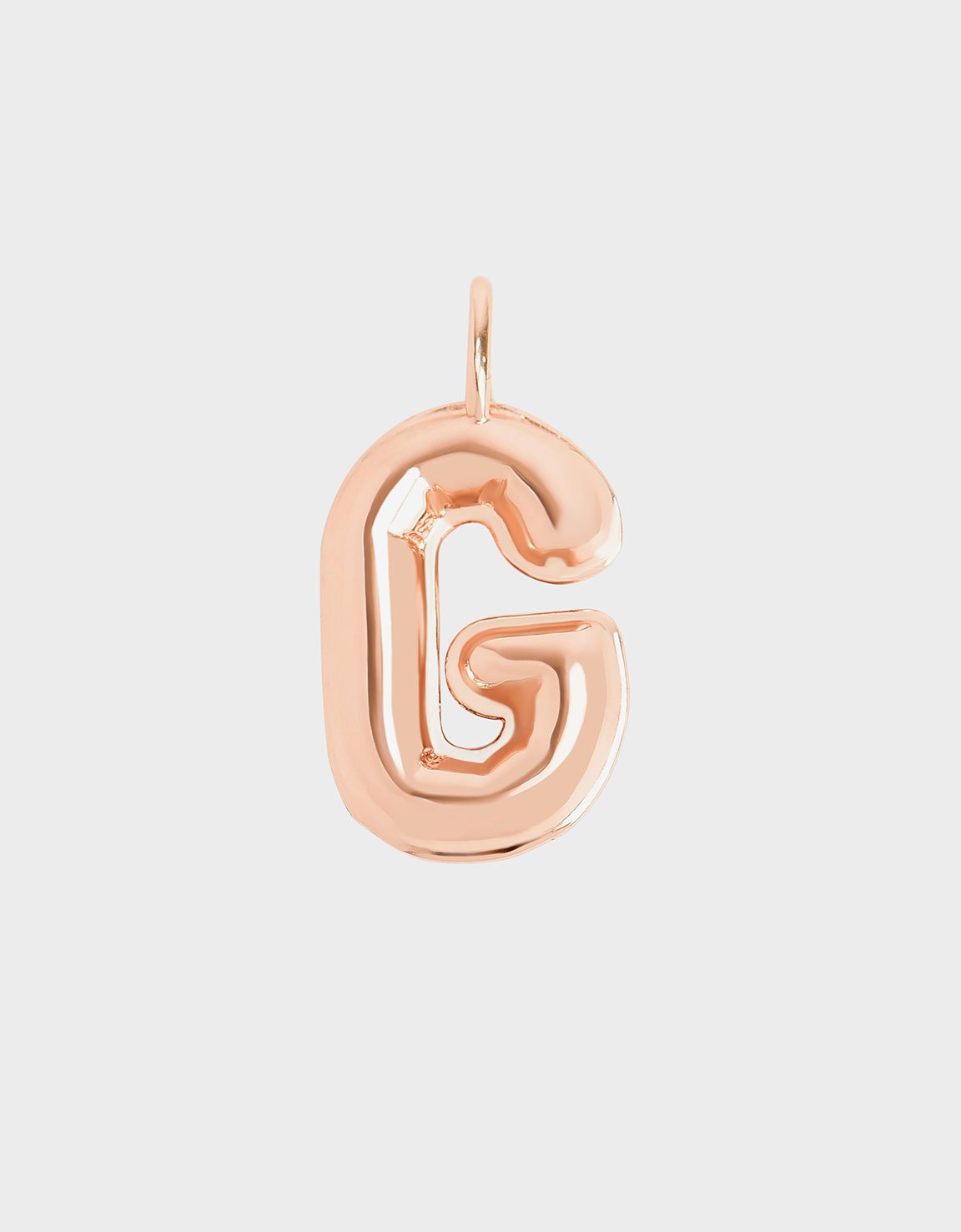 

Alphabet 'G' Charm, Rose gold