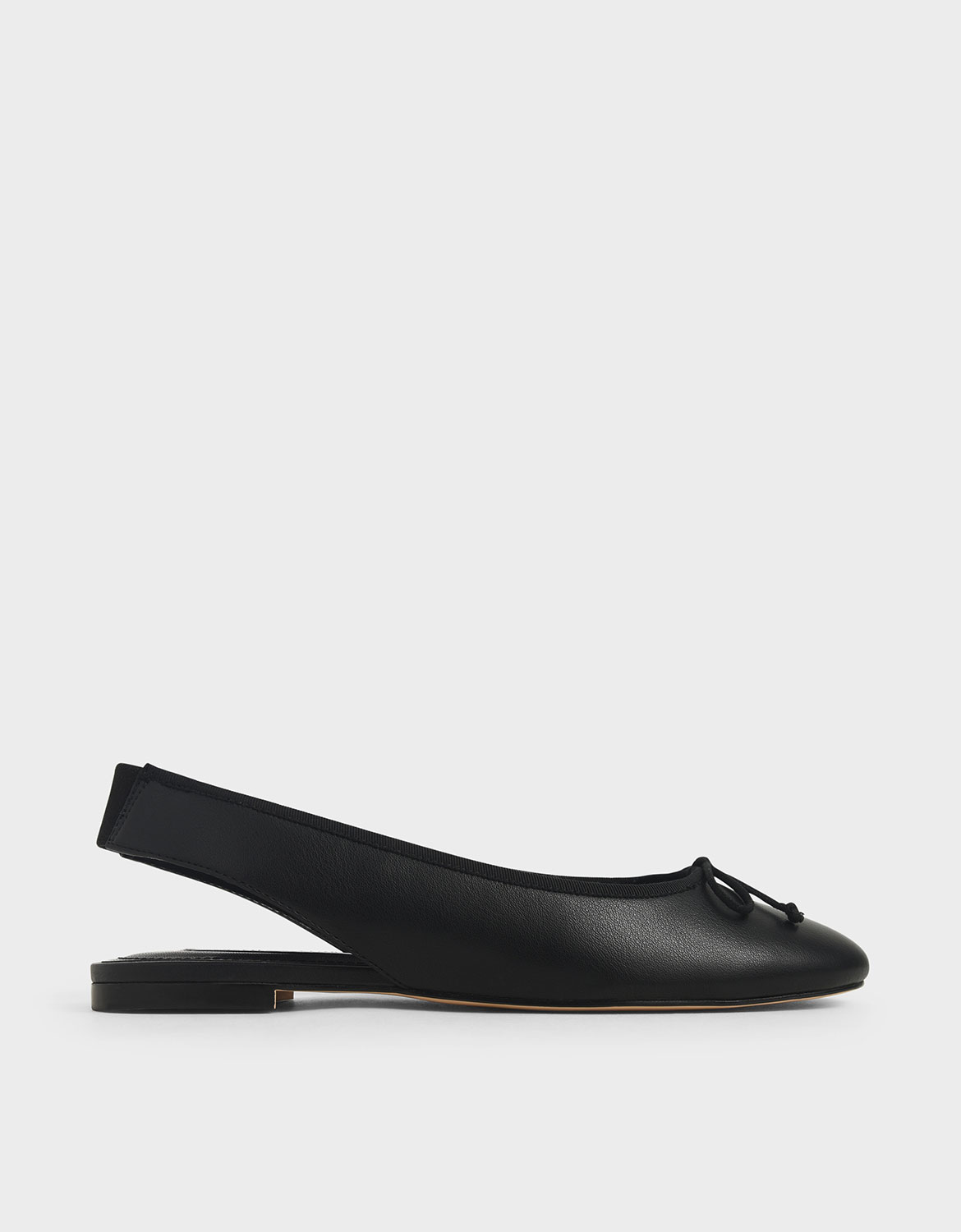 

Bow Slingback Flats, Black