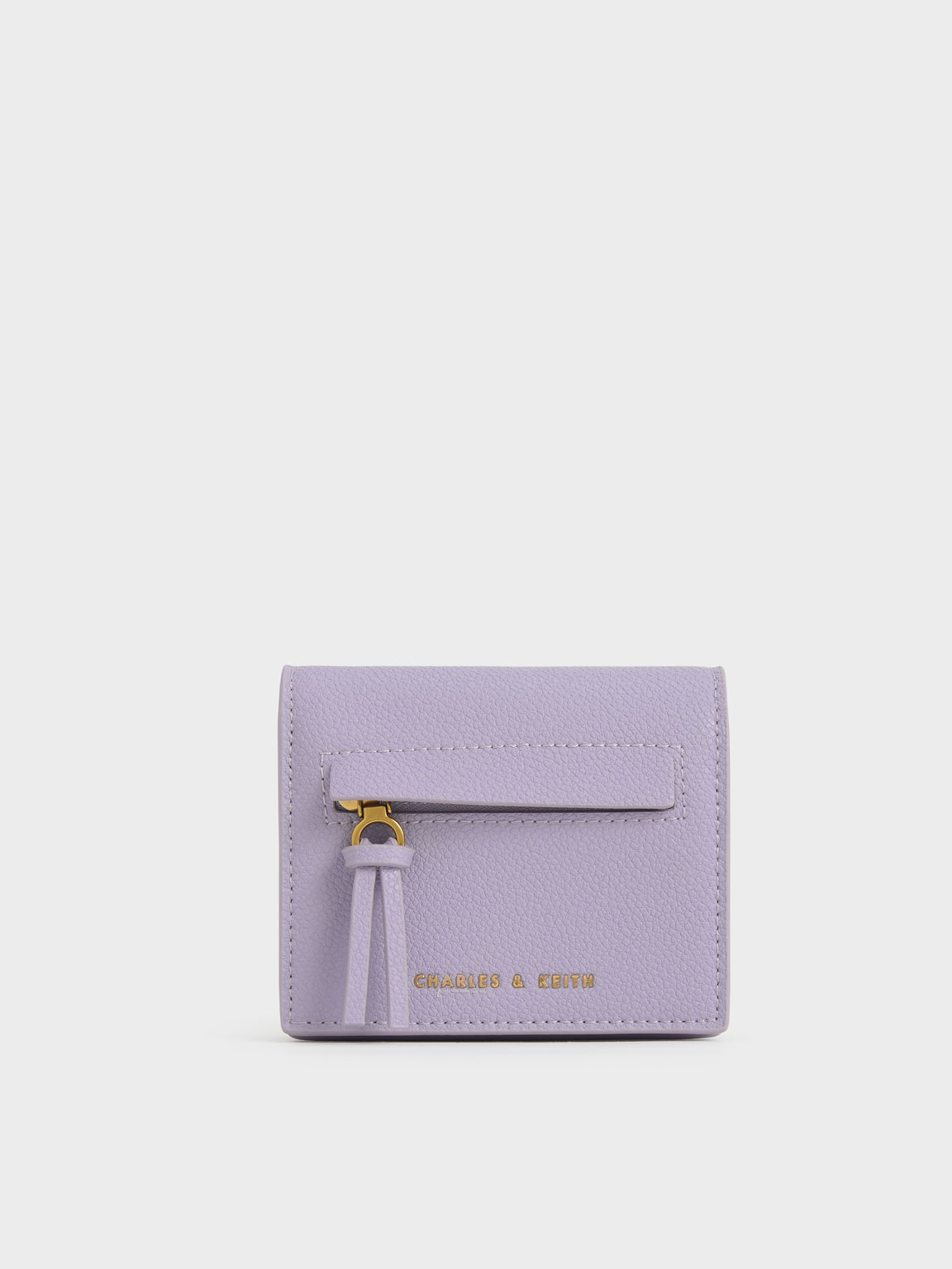 

Snap Button Card Holder, Lilac