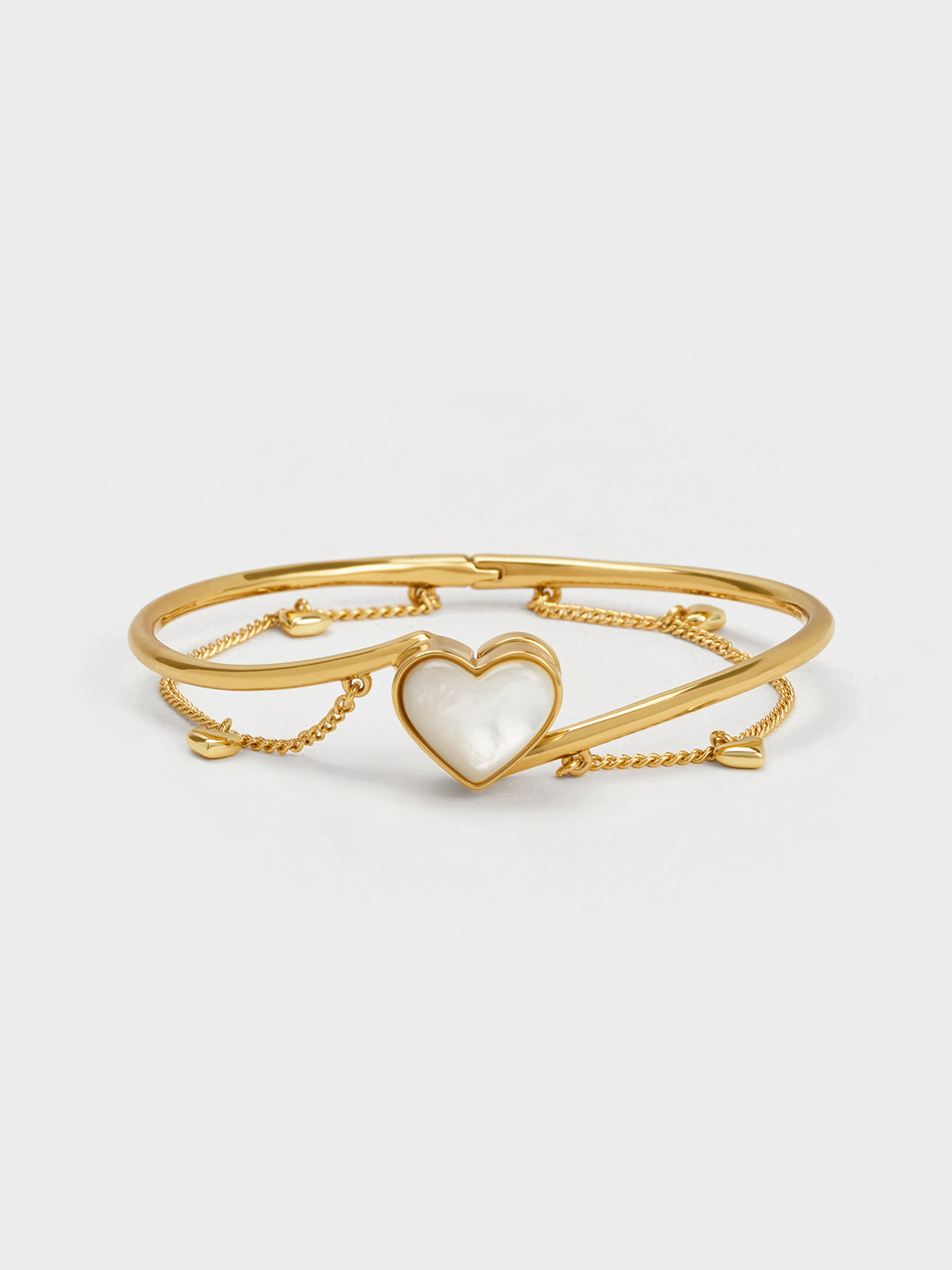 Annalise Heart Stone Chain-Link Bracelet