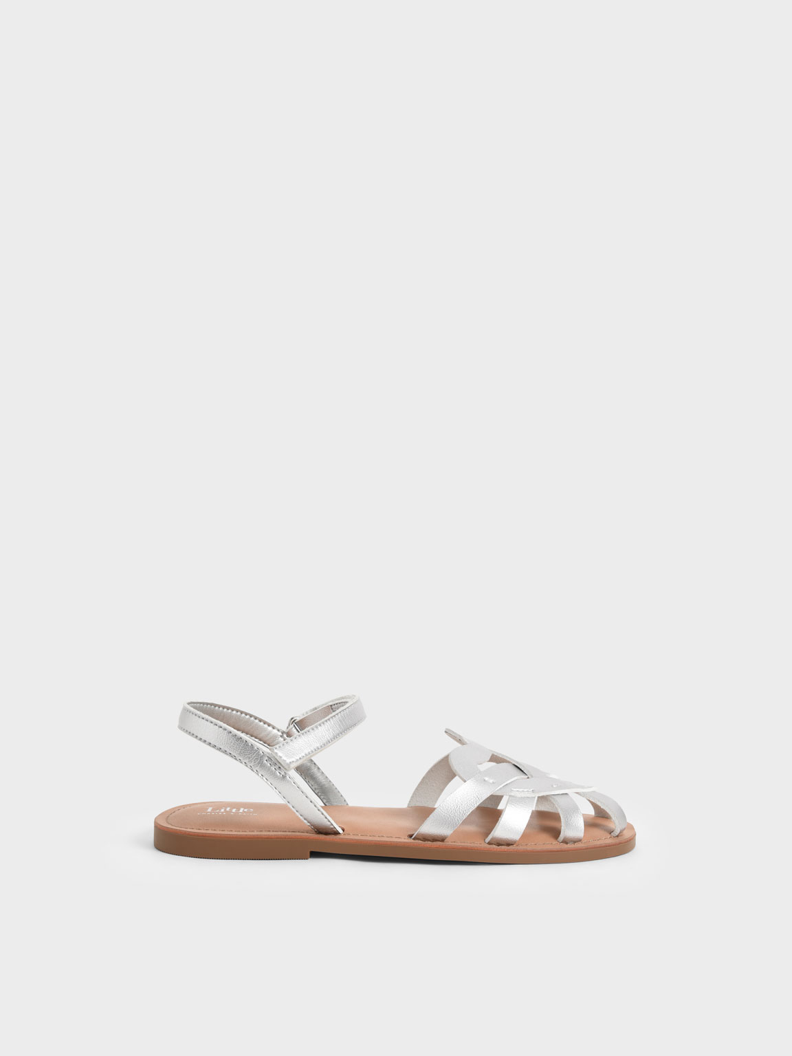 Girls’ Caged Ankle-Strap Sandals