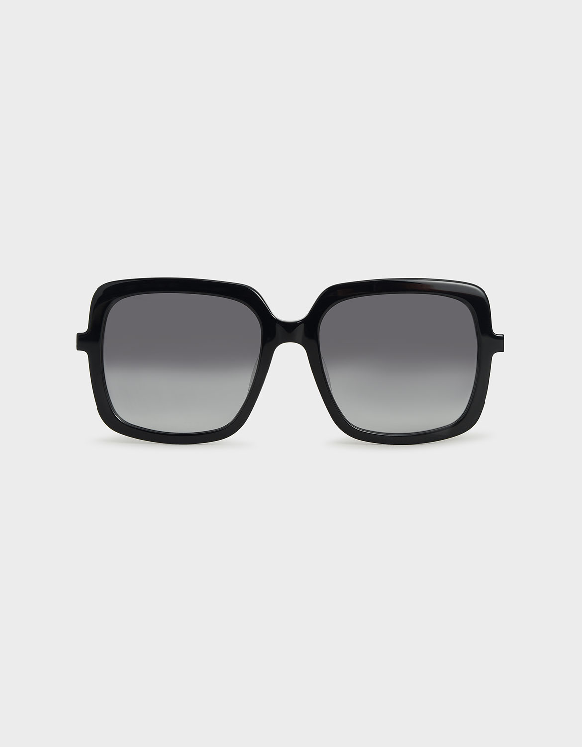 

Square Acetate Sunglasses, Black