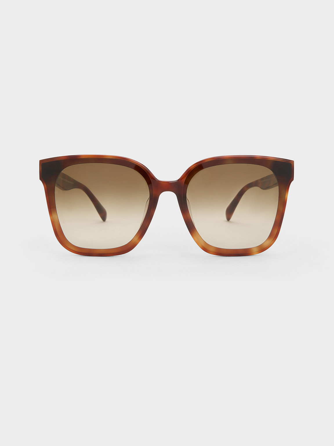 Charles & Keith - Gabine Tortoiseshell Oversized Butterfly Sunglasses