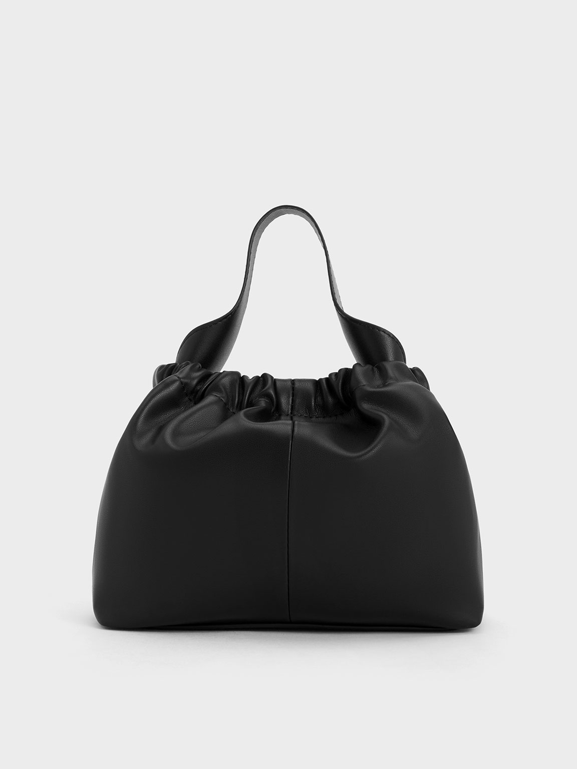 Ally Ruched Slouchy Chain-Handle Bag