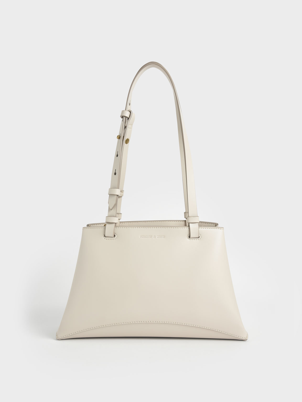 

Double Handle Trapeze Tote, Cream