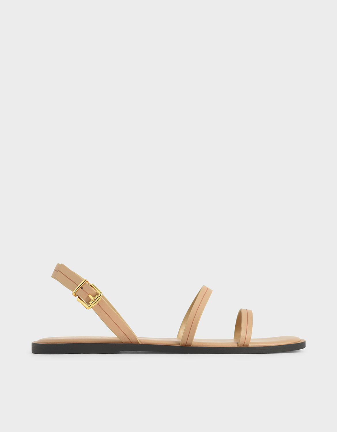 

Double Strap Slingback Flats, Nude