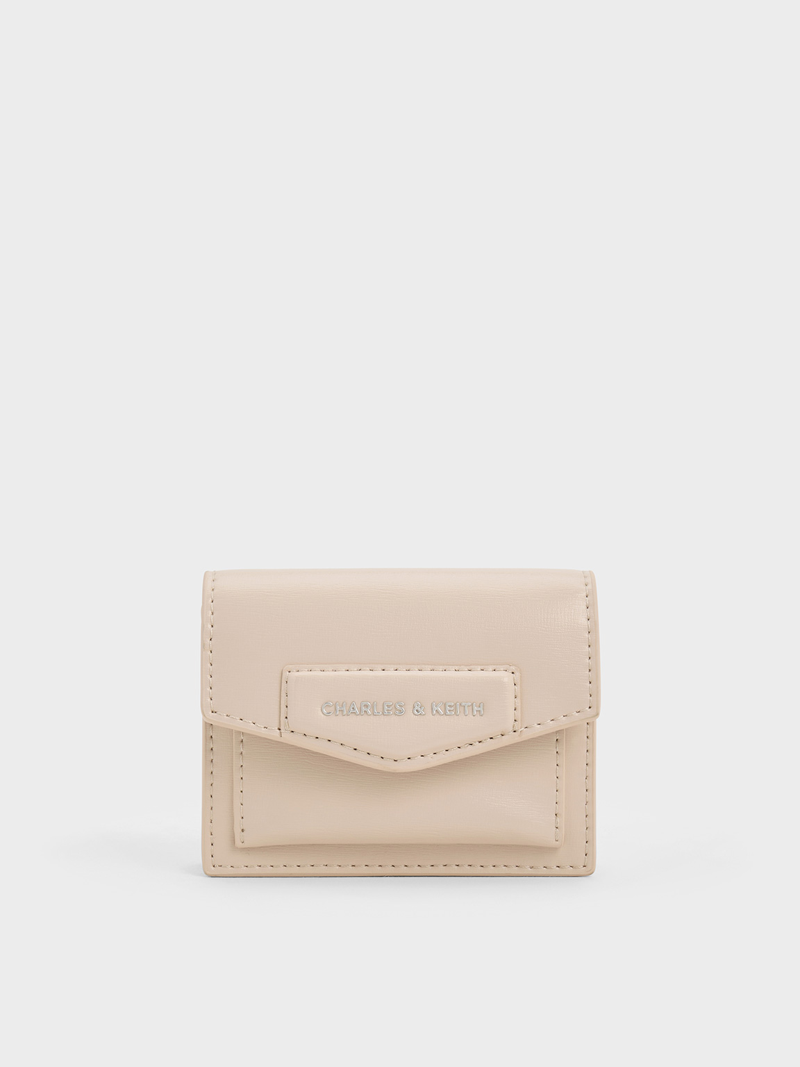 Charles & Keith - Adelie Envelope Card Holder In Oat