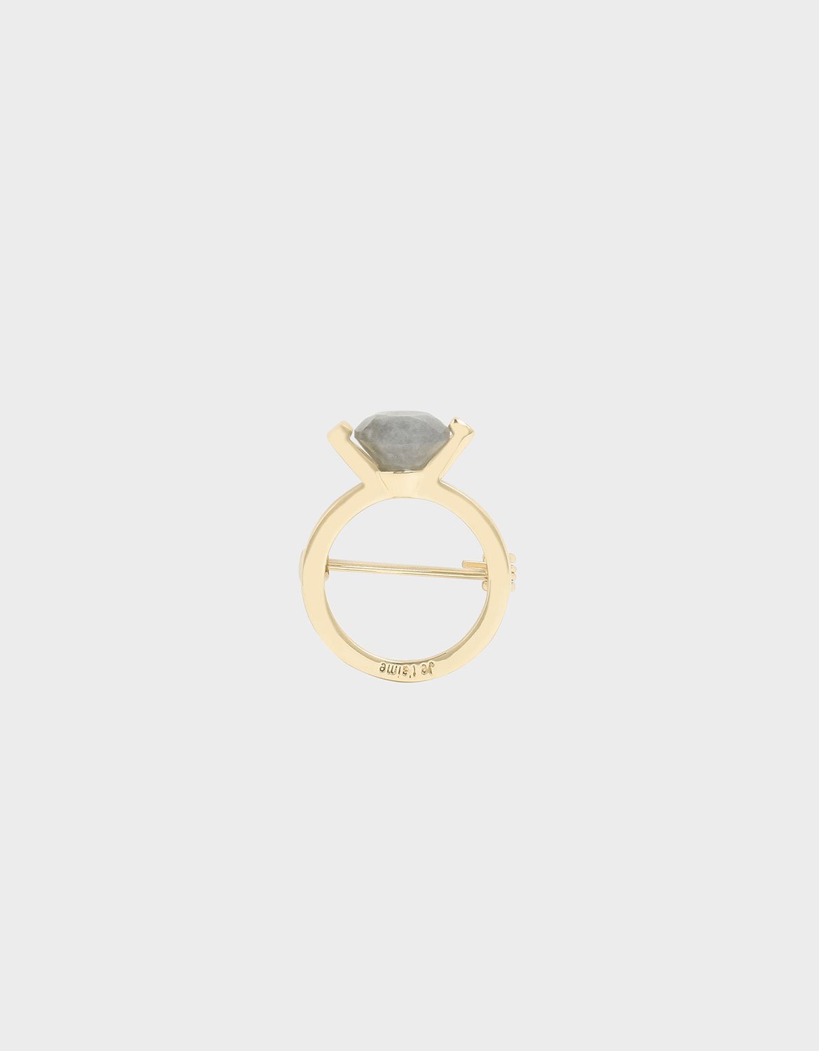 

Labradorite Stone Ring Brooch