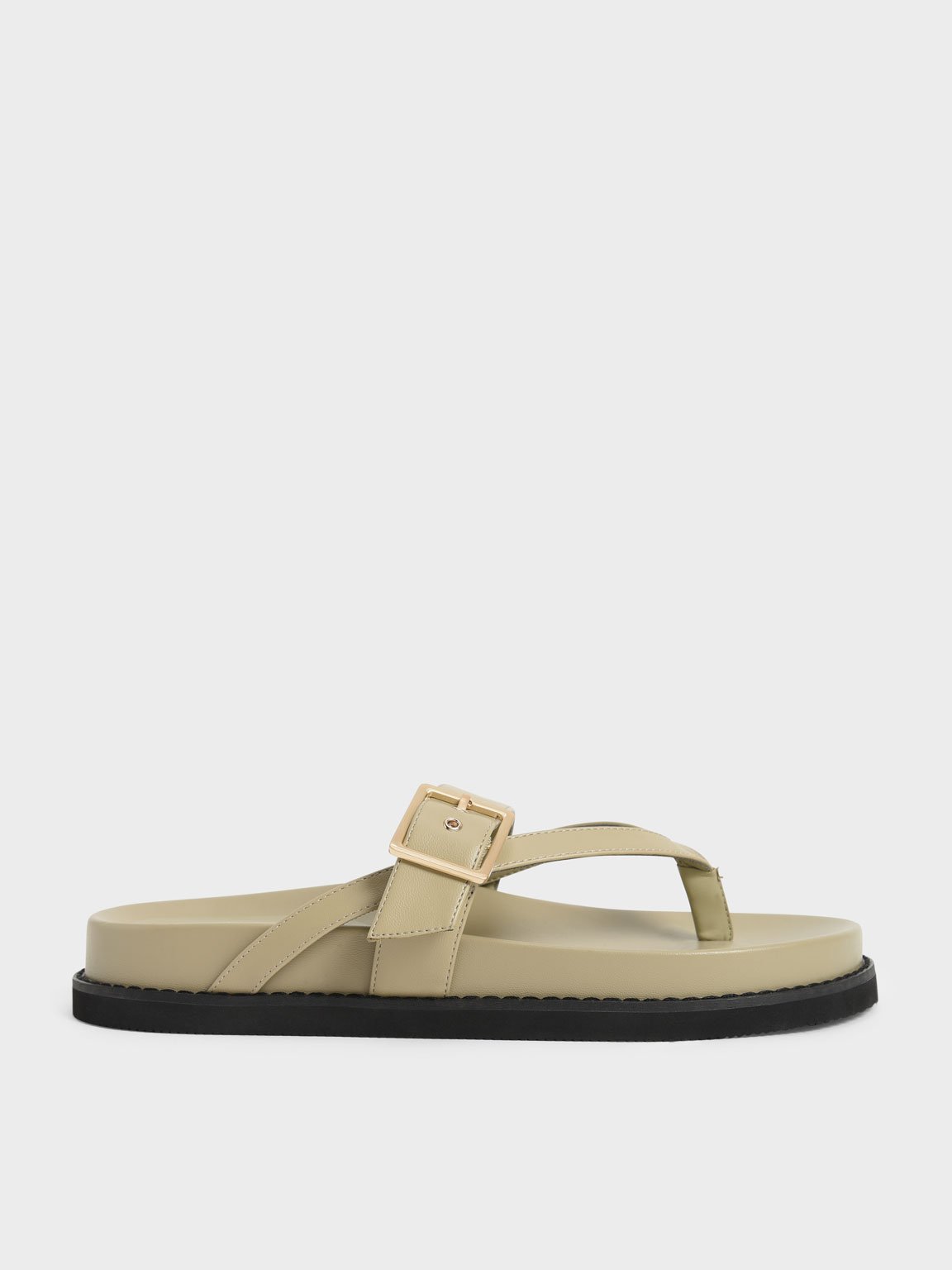 

Buckled Thong Sandals
