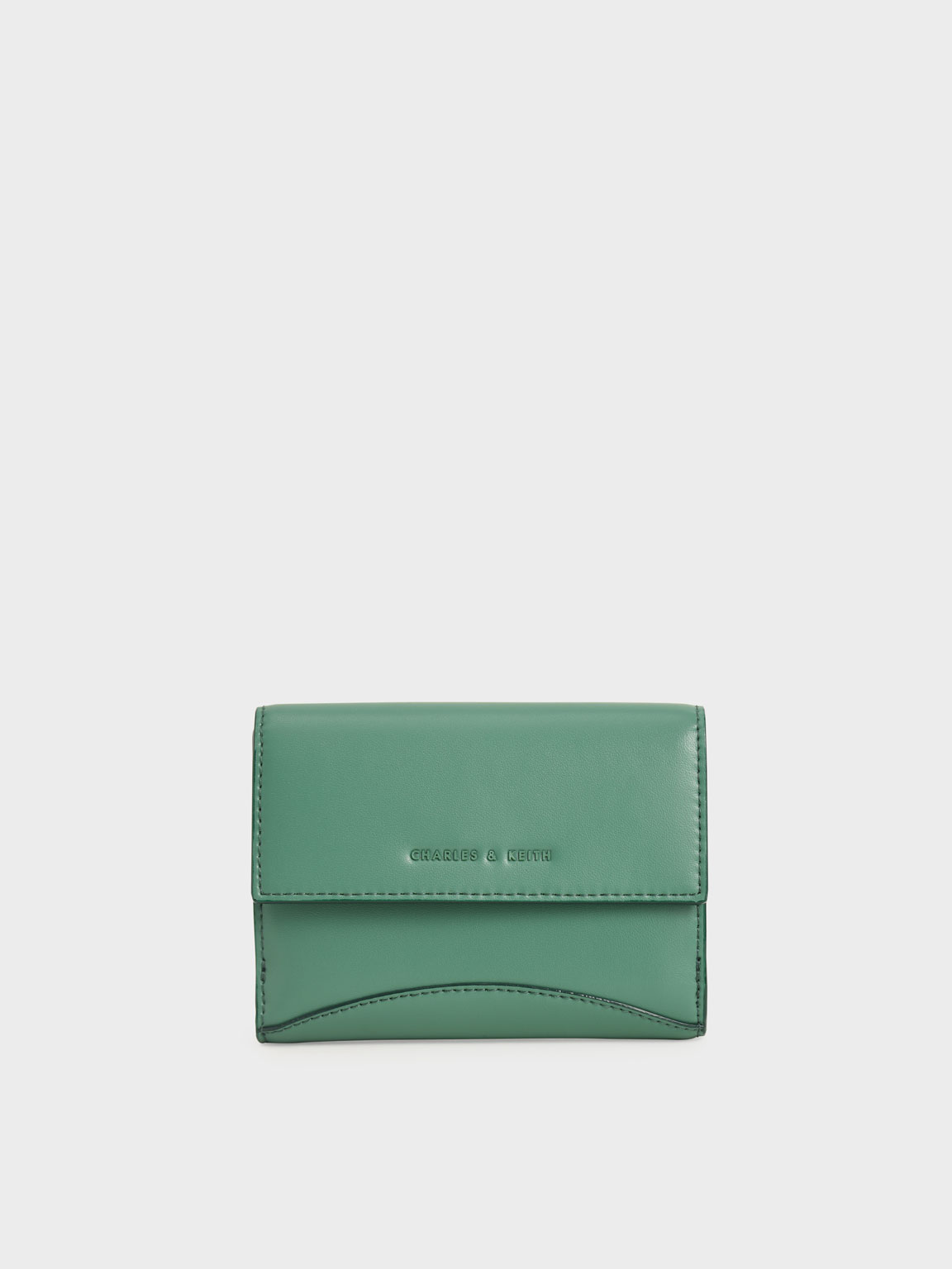 

Snap Button Mini Short Wallet, Green