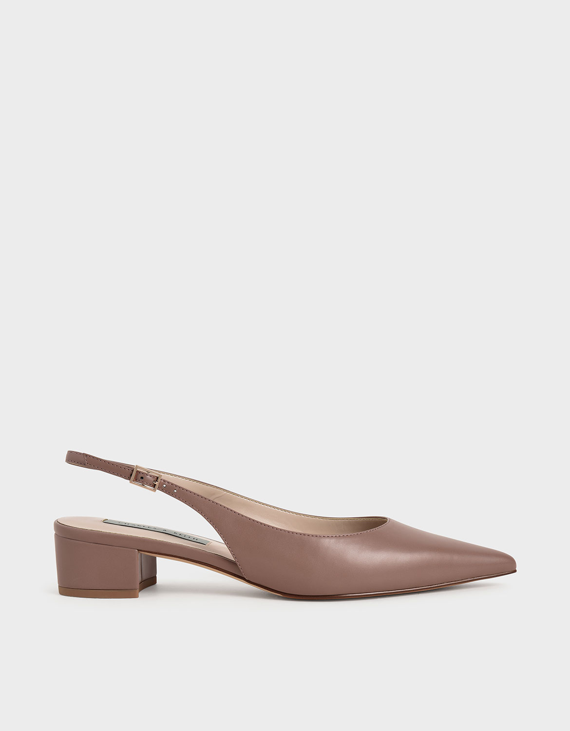 

Pointed Toe Slingback Pumps, Mauve