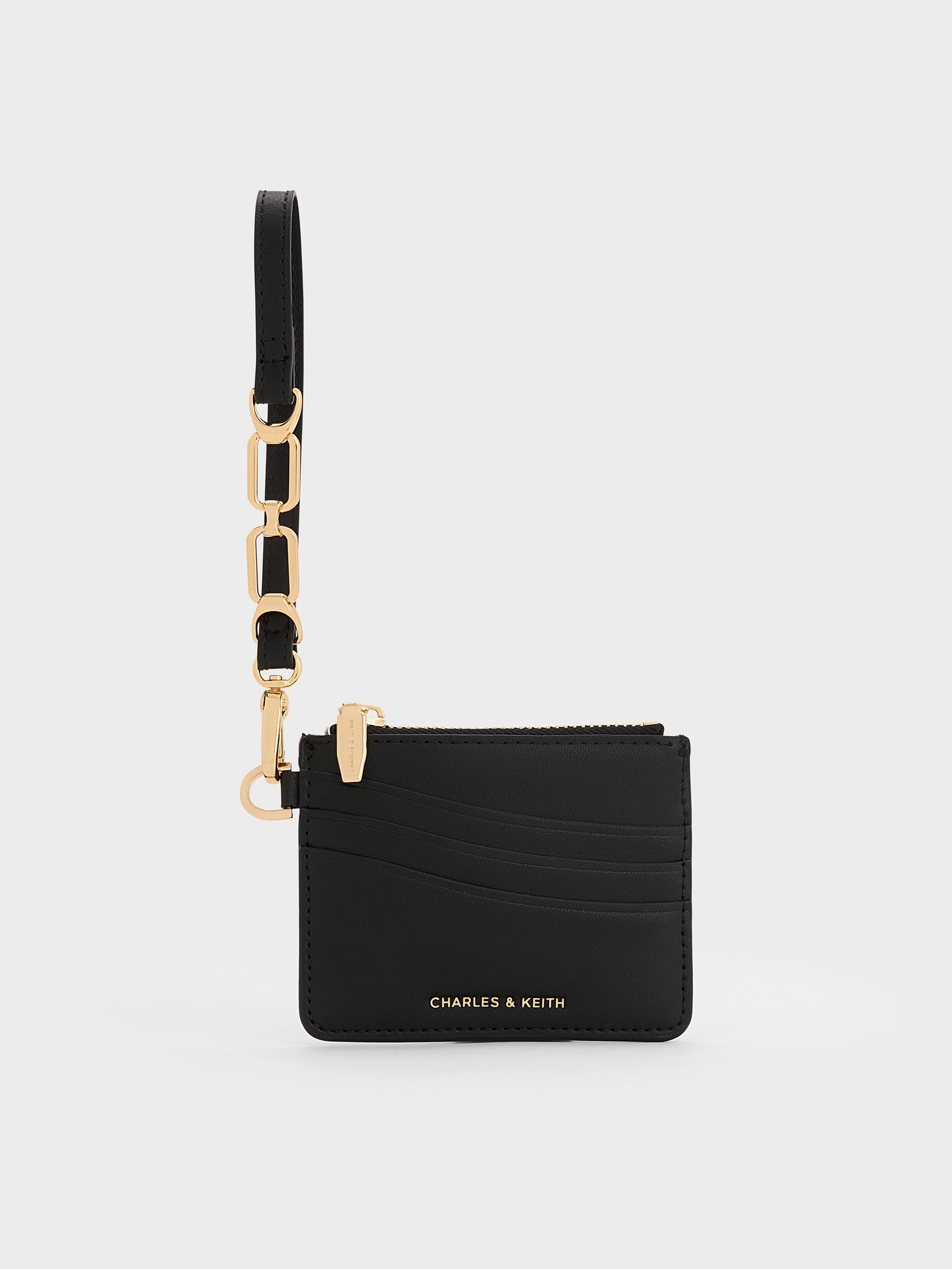 Charles & Keith - Agatha Chain-Accent Wristlet Card Holder