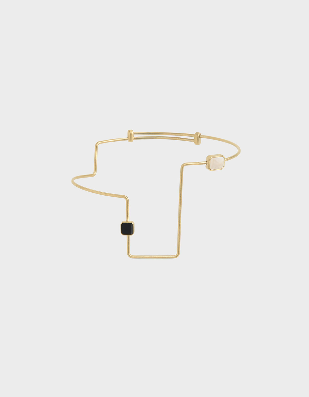 

Mother Of Pearl Sculptural Cuff Bracelet, Gold