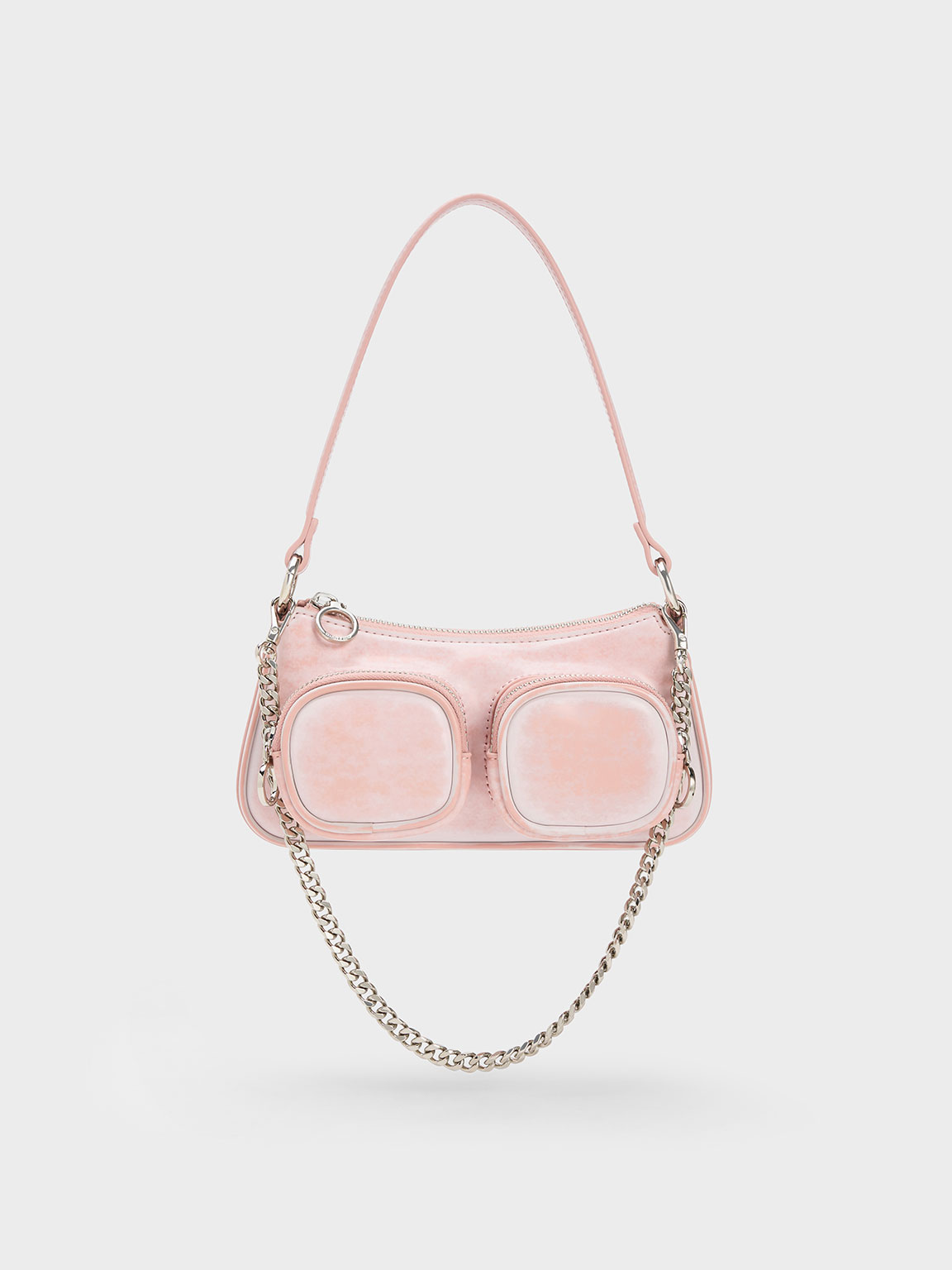 Charles And Keith Pink Chain Bag Charles Keith Letitia Chain-link