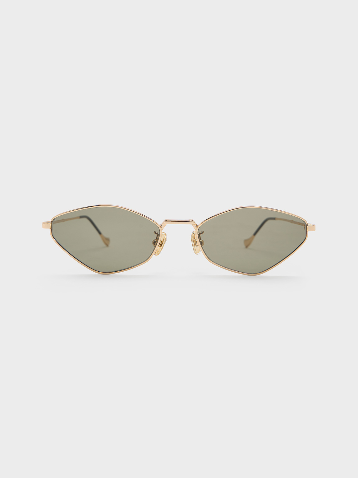 Charles & Keith - Jax Metal-frame Geometric Sunglasses