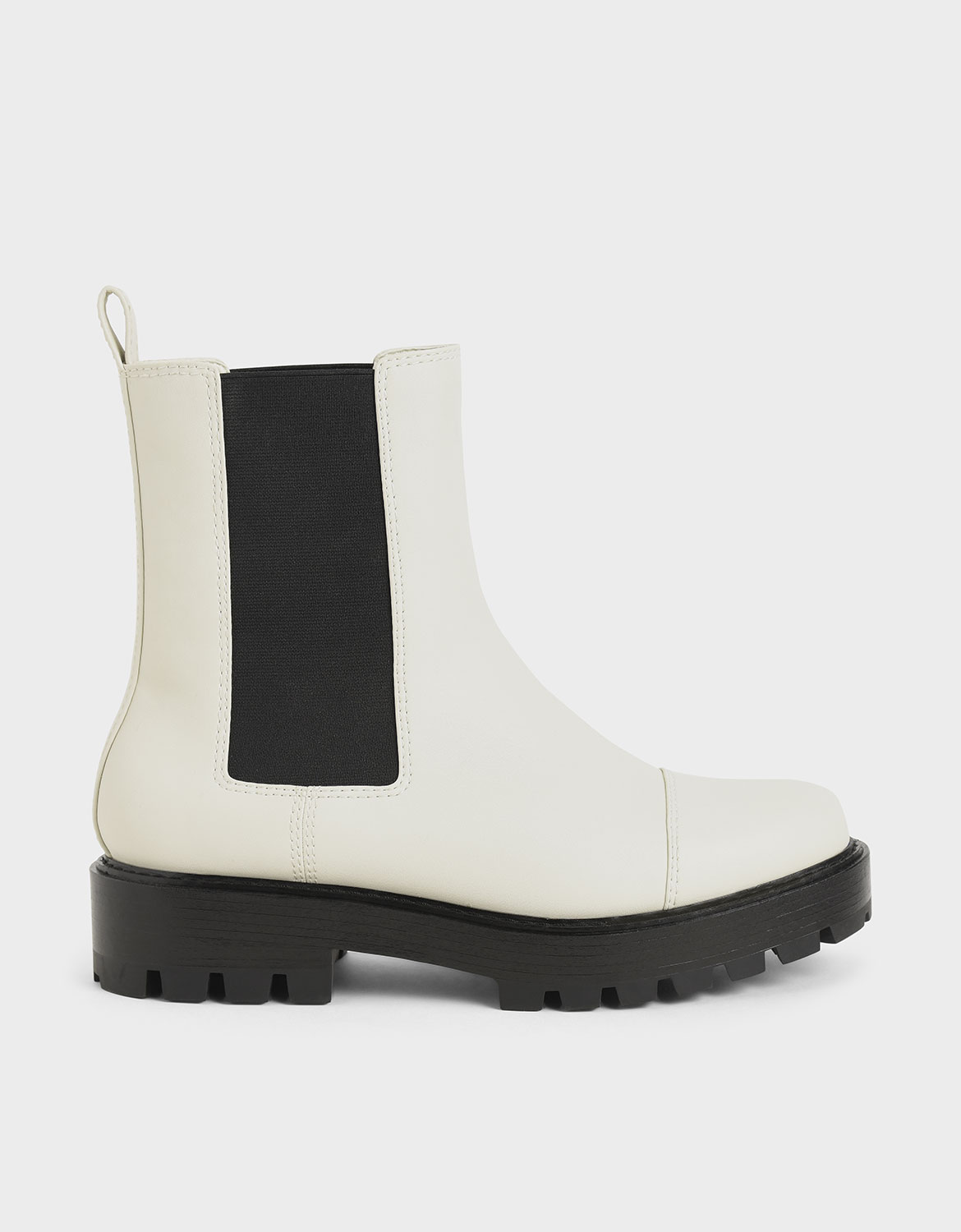 

Chunky Sole Chelsea Boots, Chalk