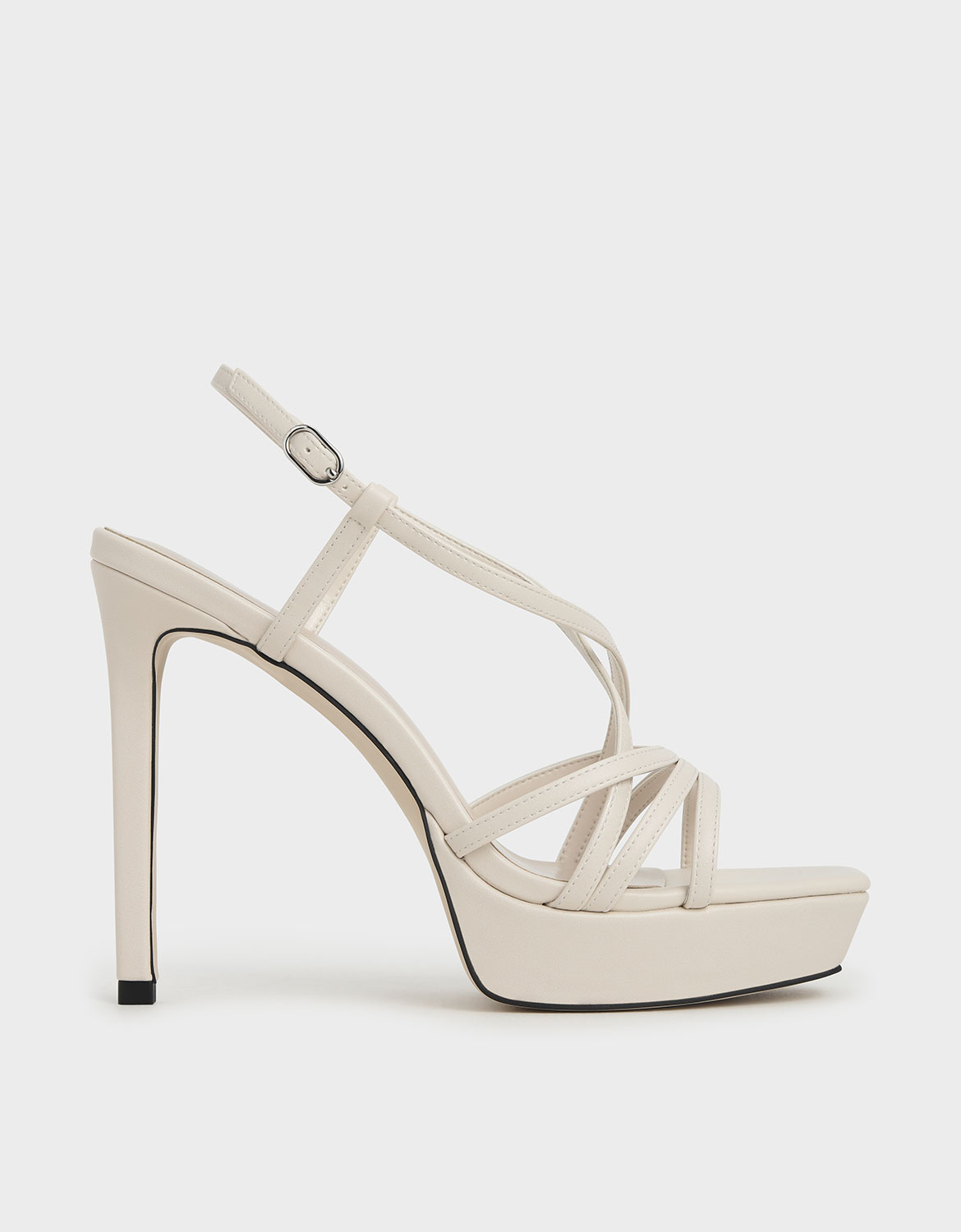 

Strappy Platform Sandals, Chalk