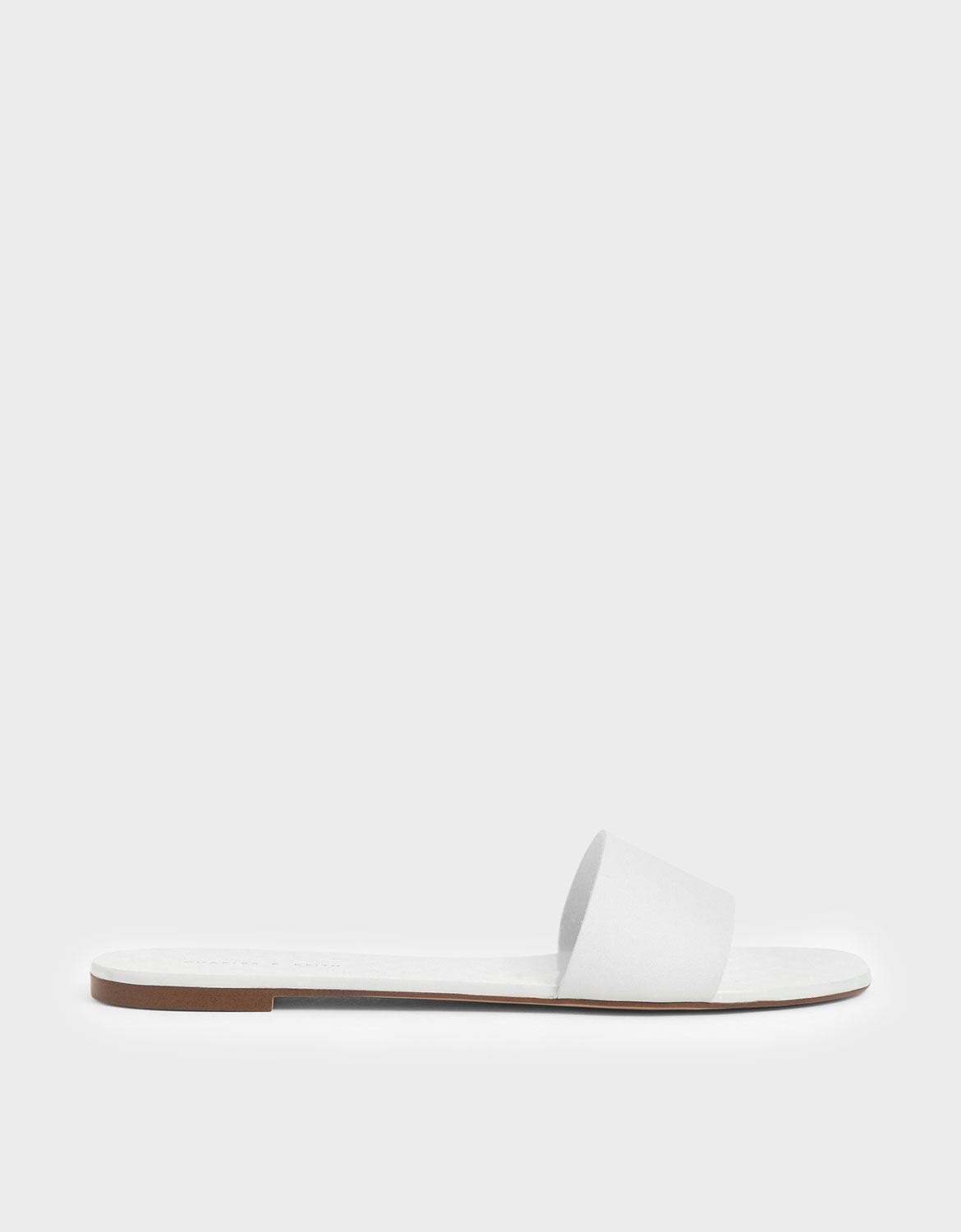 

Dot Motif Slide Sandals, White