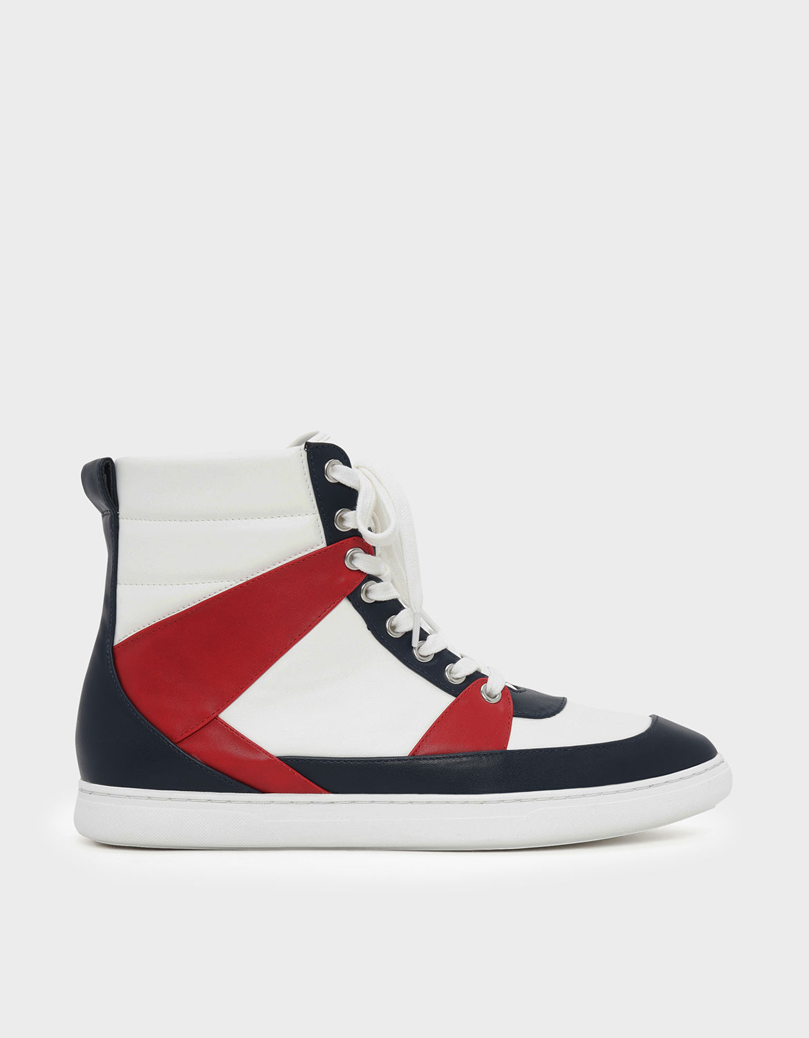 

Pointed High Cut Sneakers, Multi