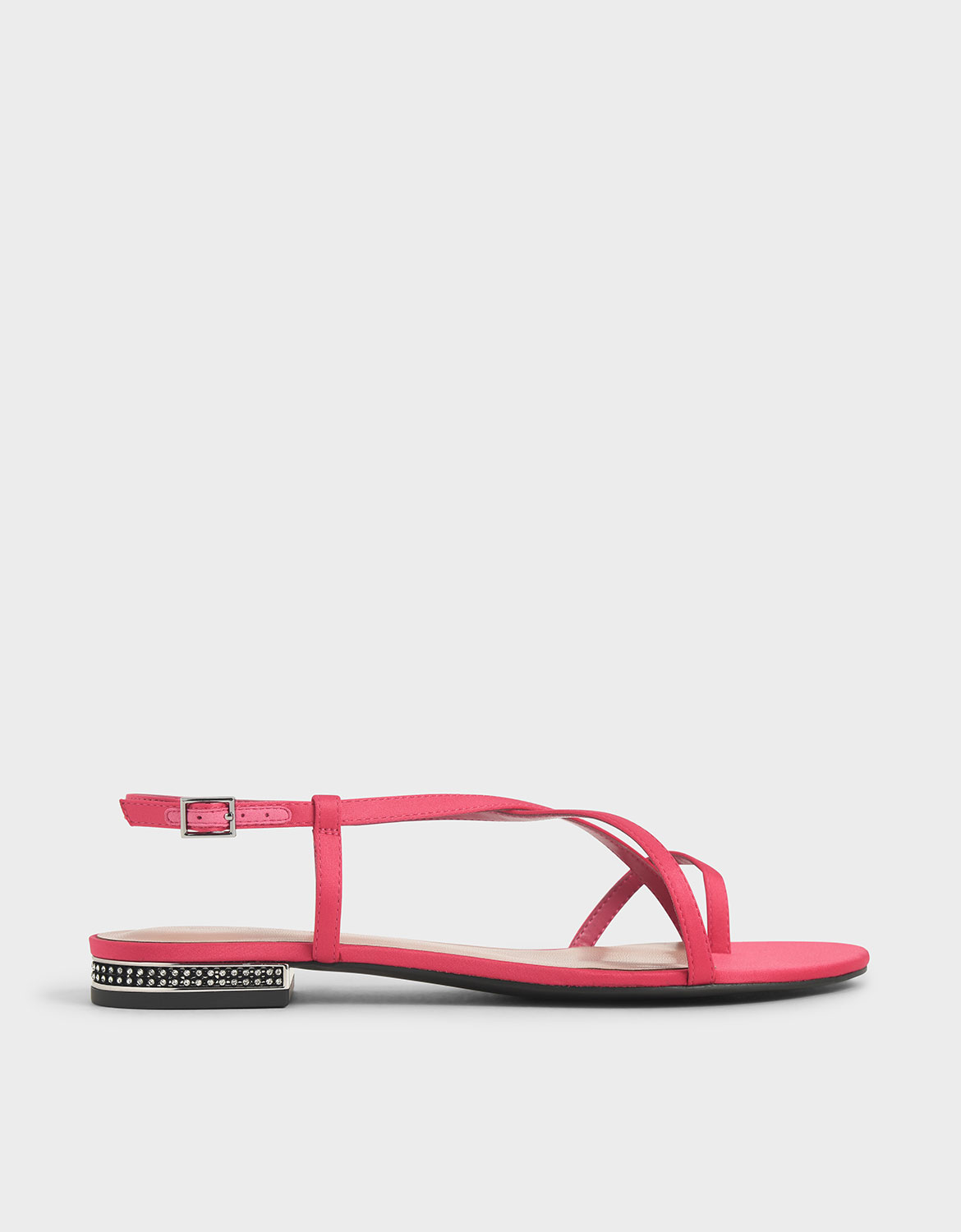 

Toe Loop Strappy Sandals, Fuchsia