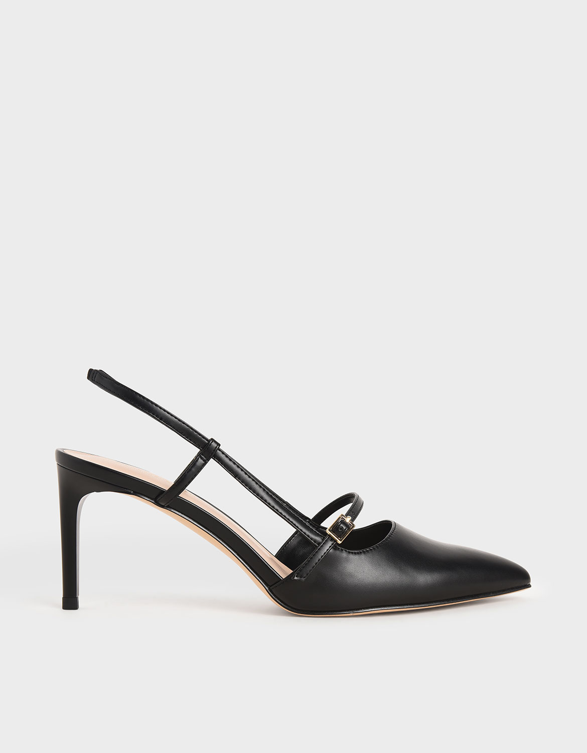 

Mary Jane Slingback Pumps, Black