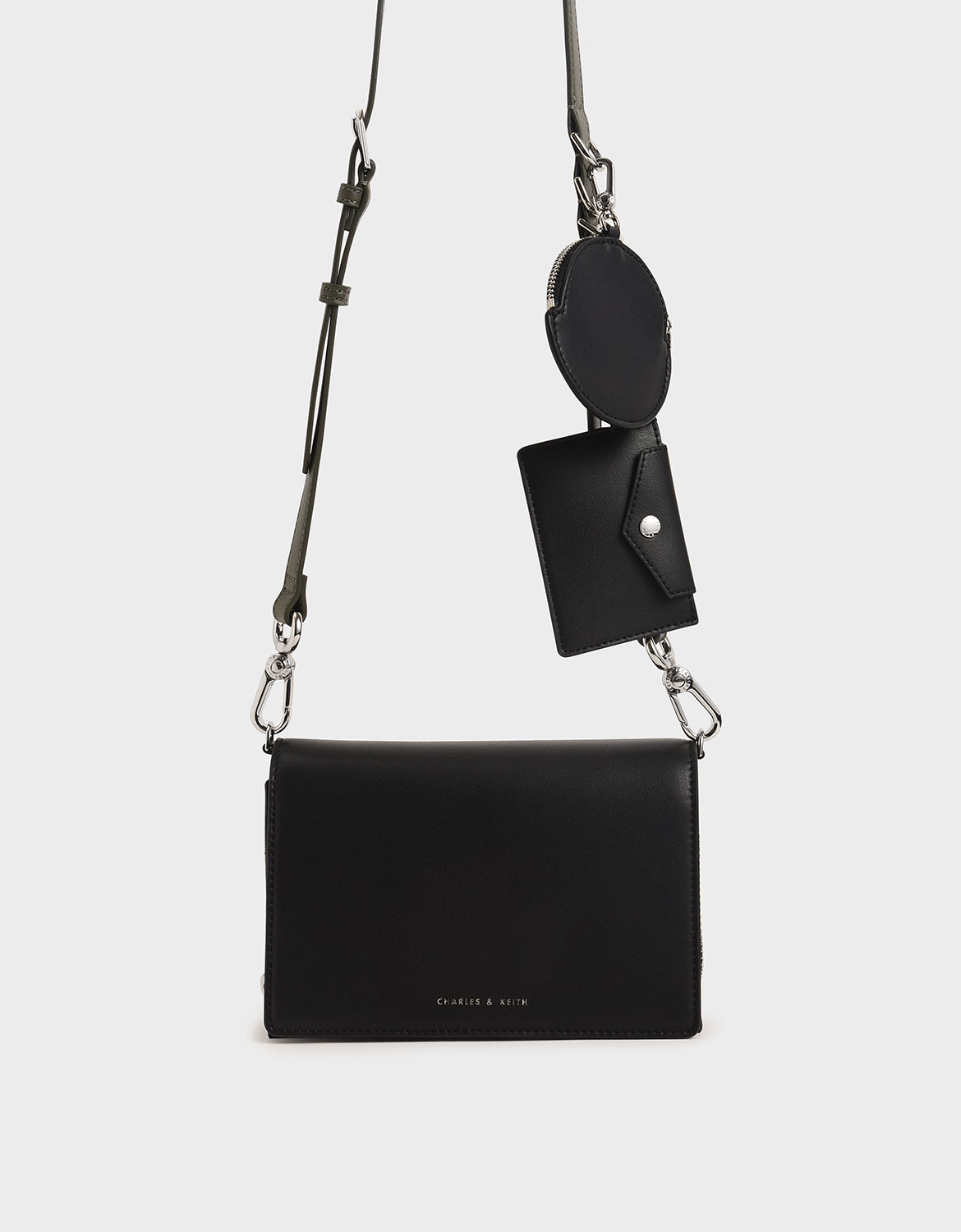 

Multi-Pouch Crossbody Bag, Black