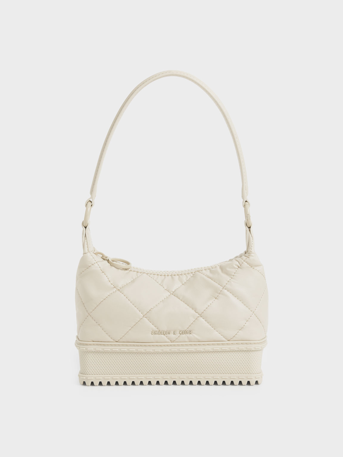

Single Handle Puffer Bag, Chalk