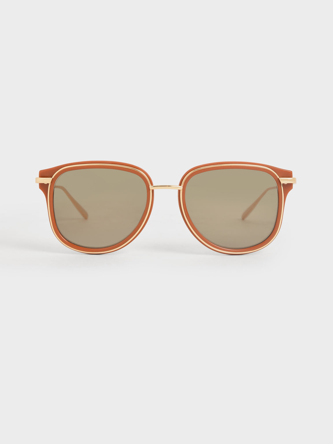 

Oval Sunglasses, Clay