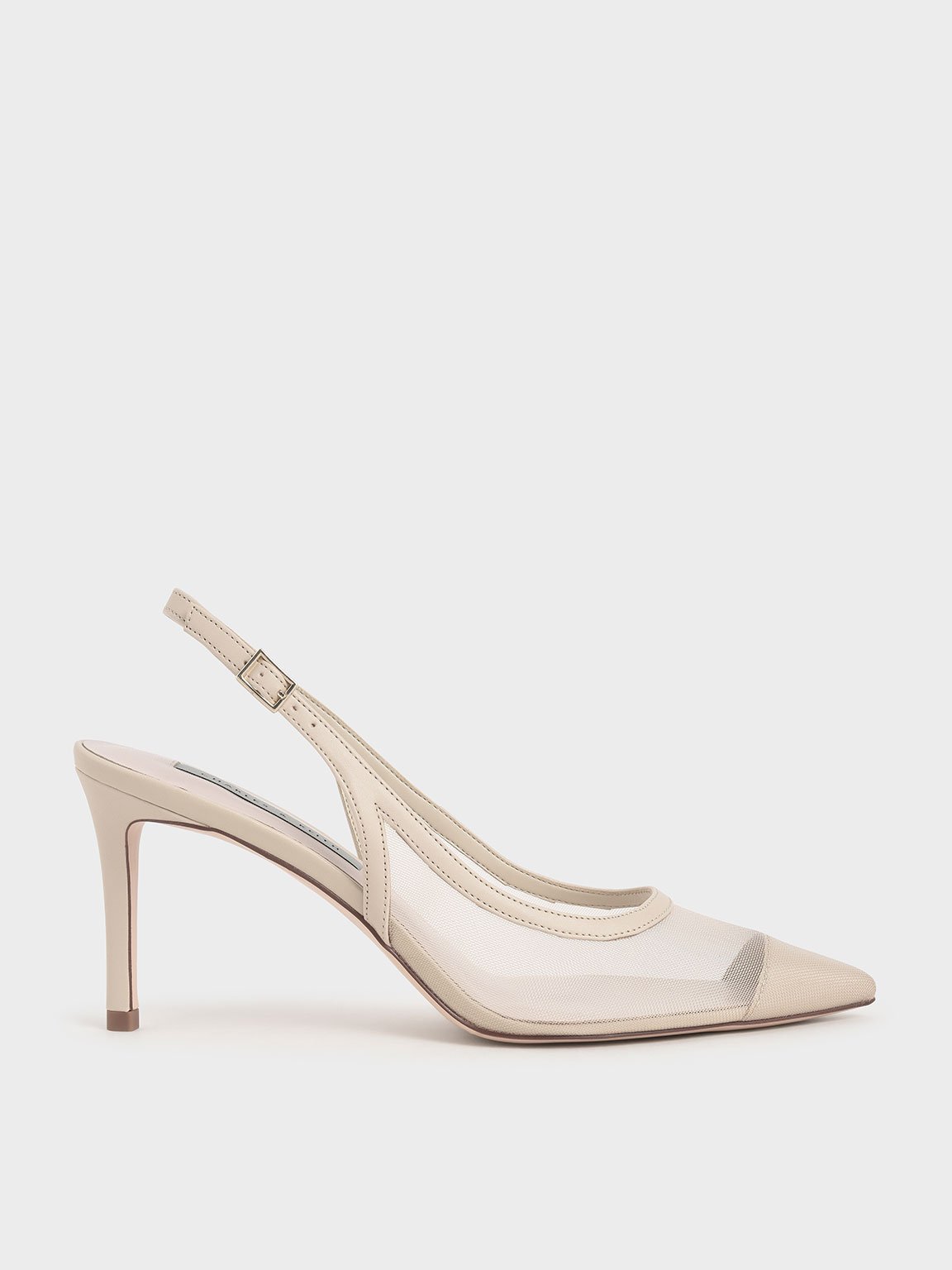 

Mesh Slingback Pumps