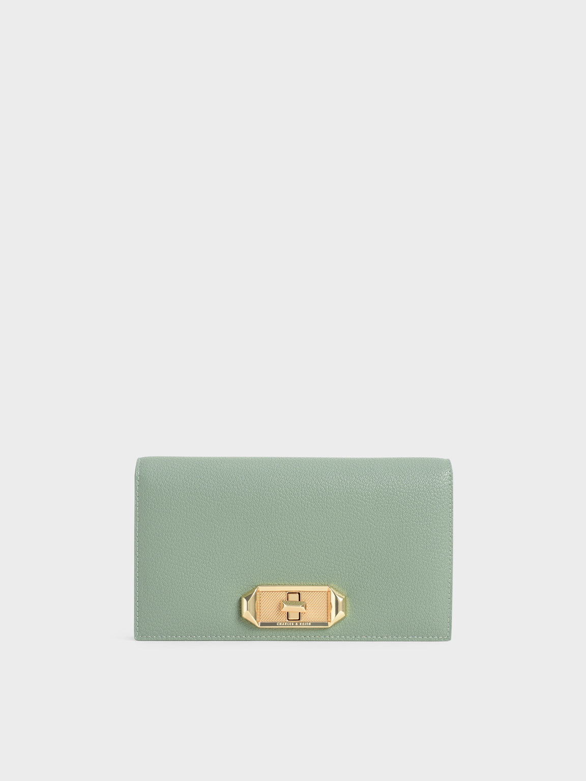 

Turn-Lock Wallet, Sage green