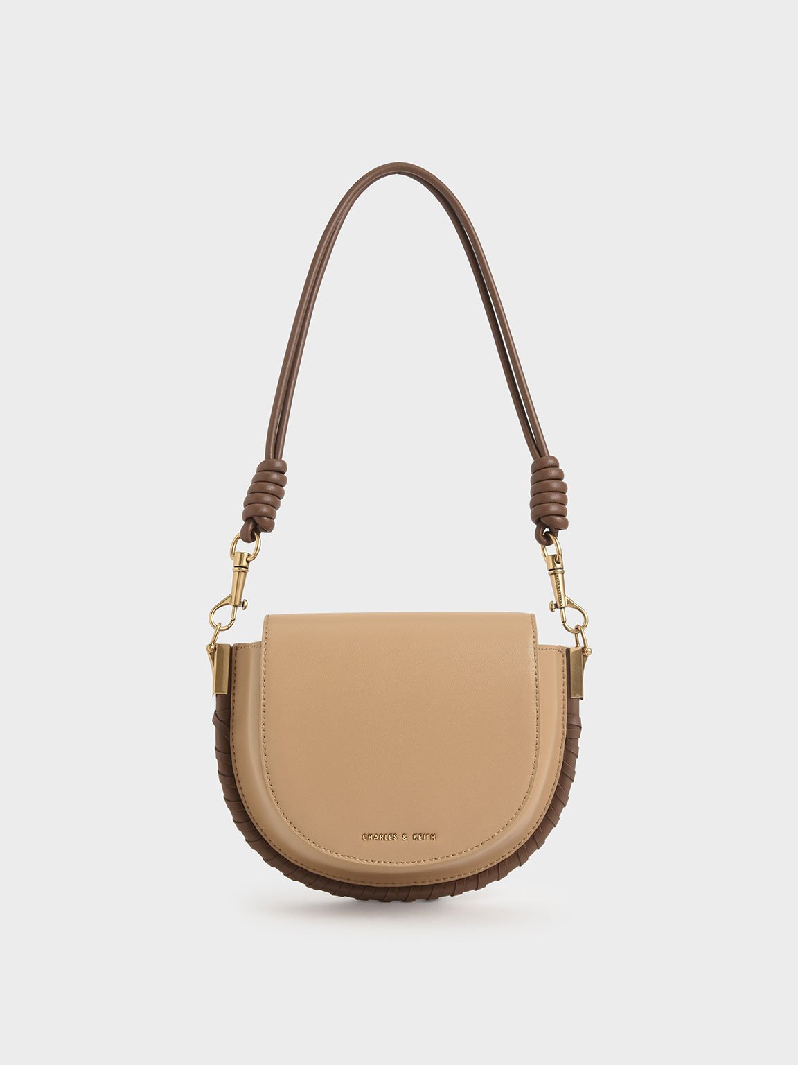 

Stitch Trim Saddle Bag, Camel