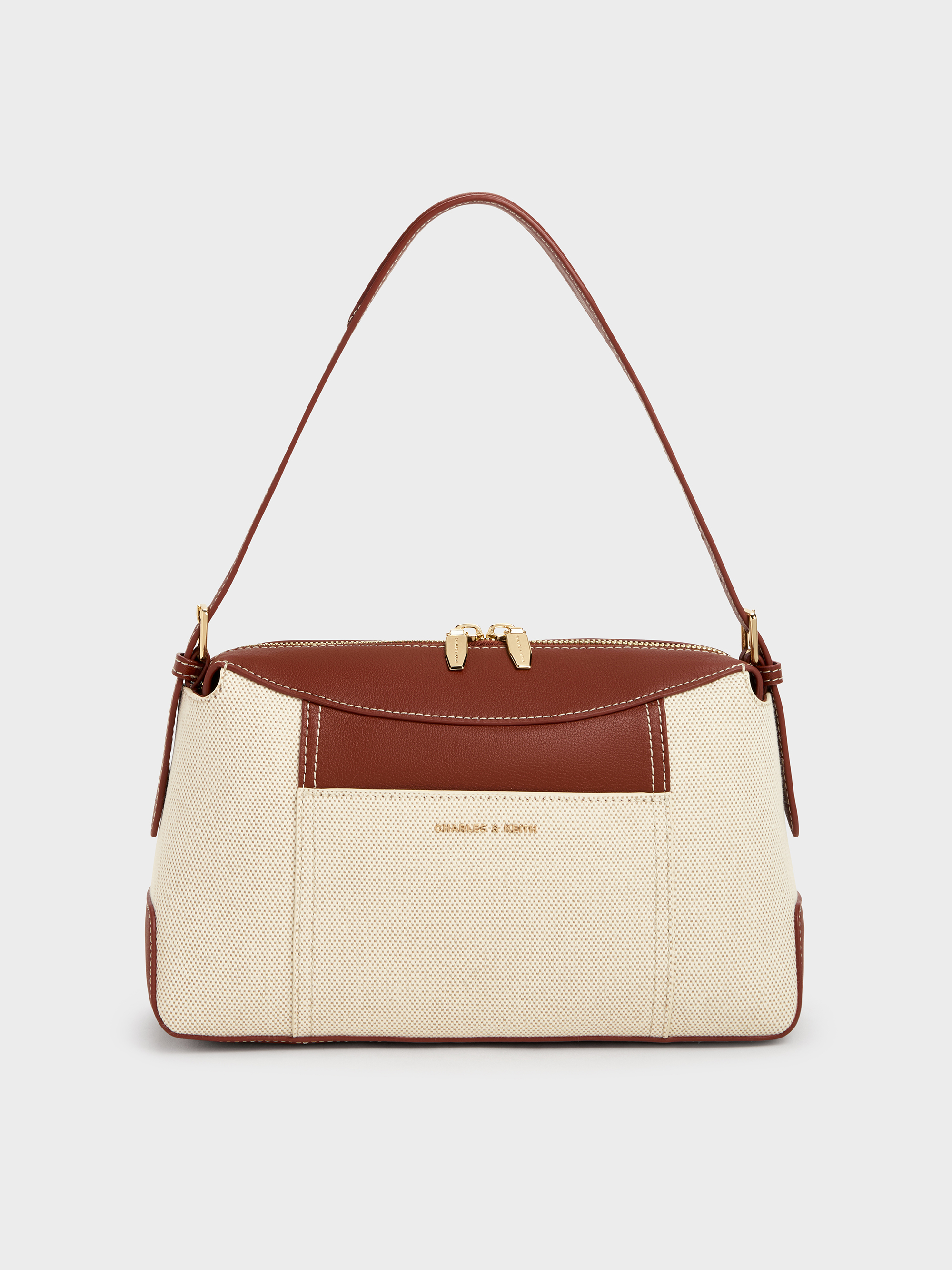 Charles & Keith - Roan Canvas Top Handle Bag