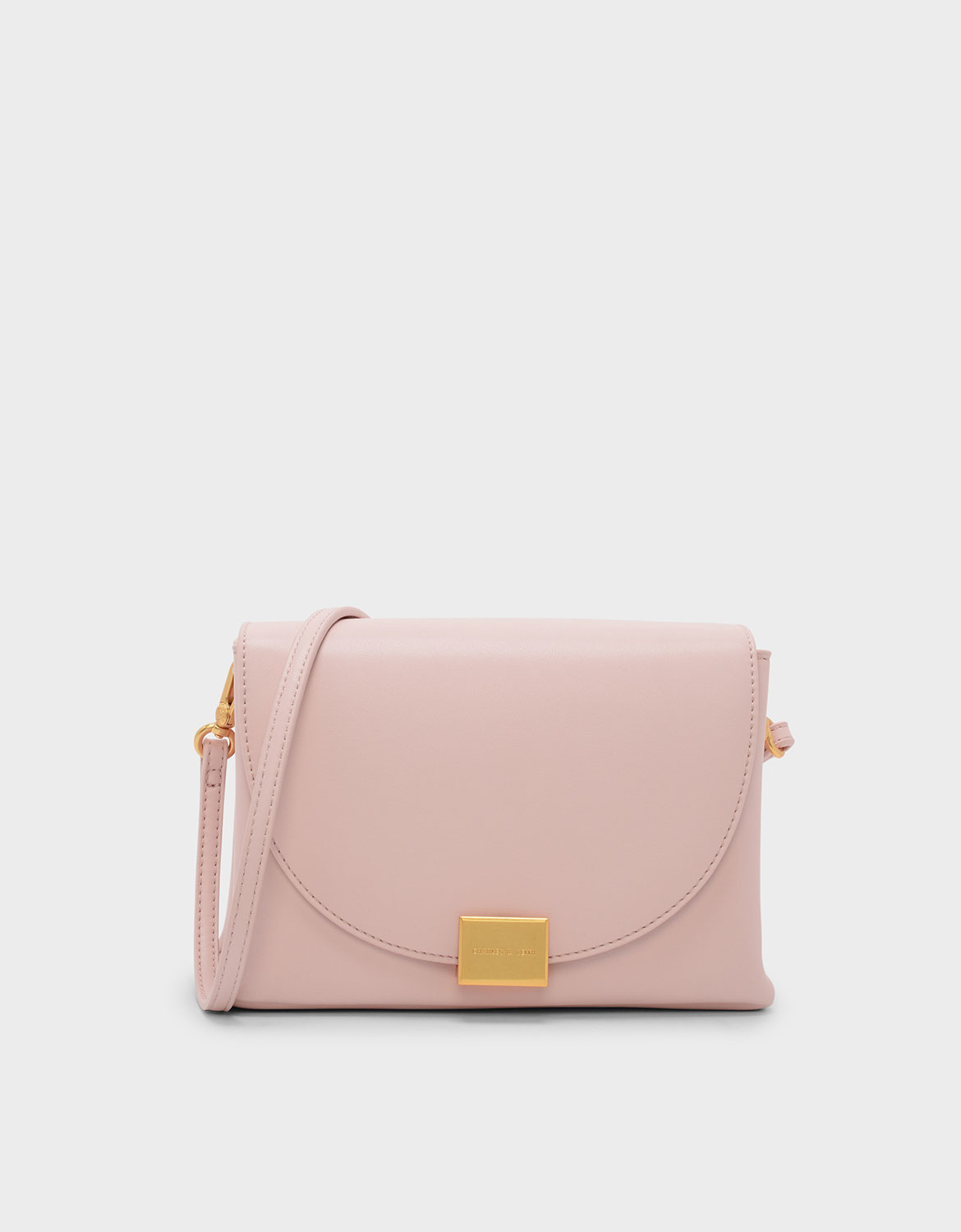 

Front Flap Push-lock Crossbody Bag