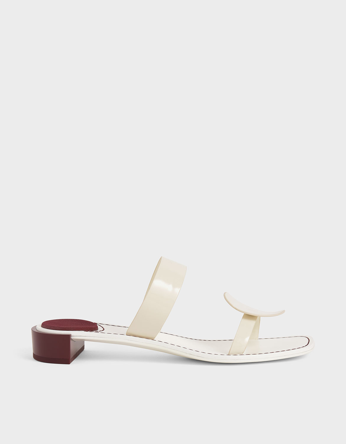 

Double Strap Mules, Cream