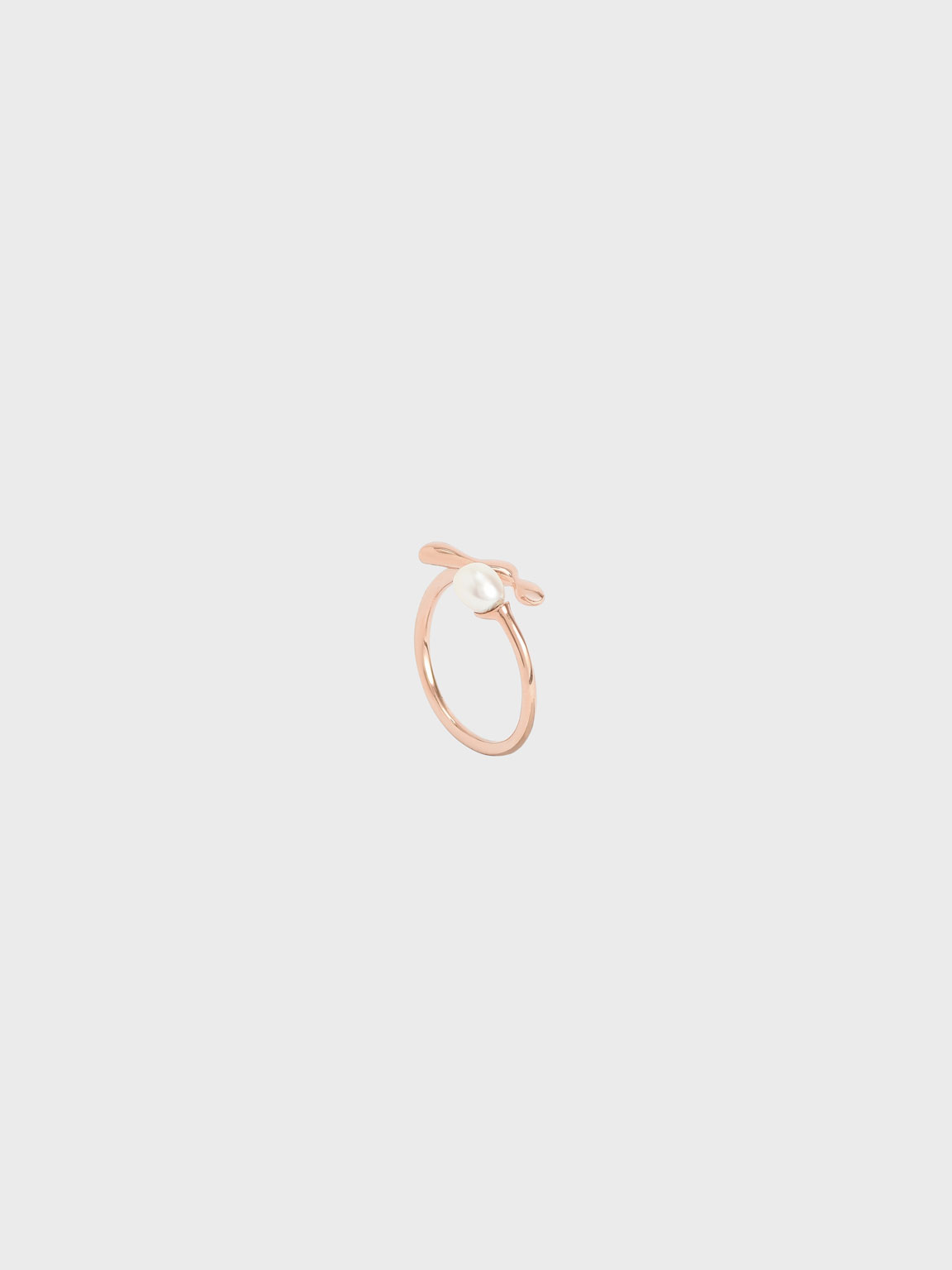 

Sculpted Open Ring, Rose gold