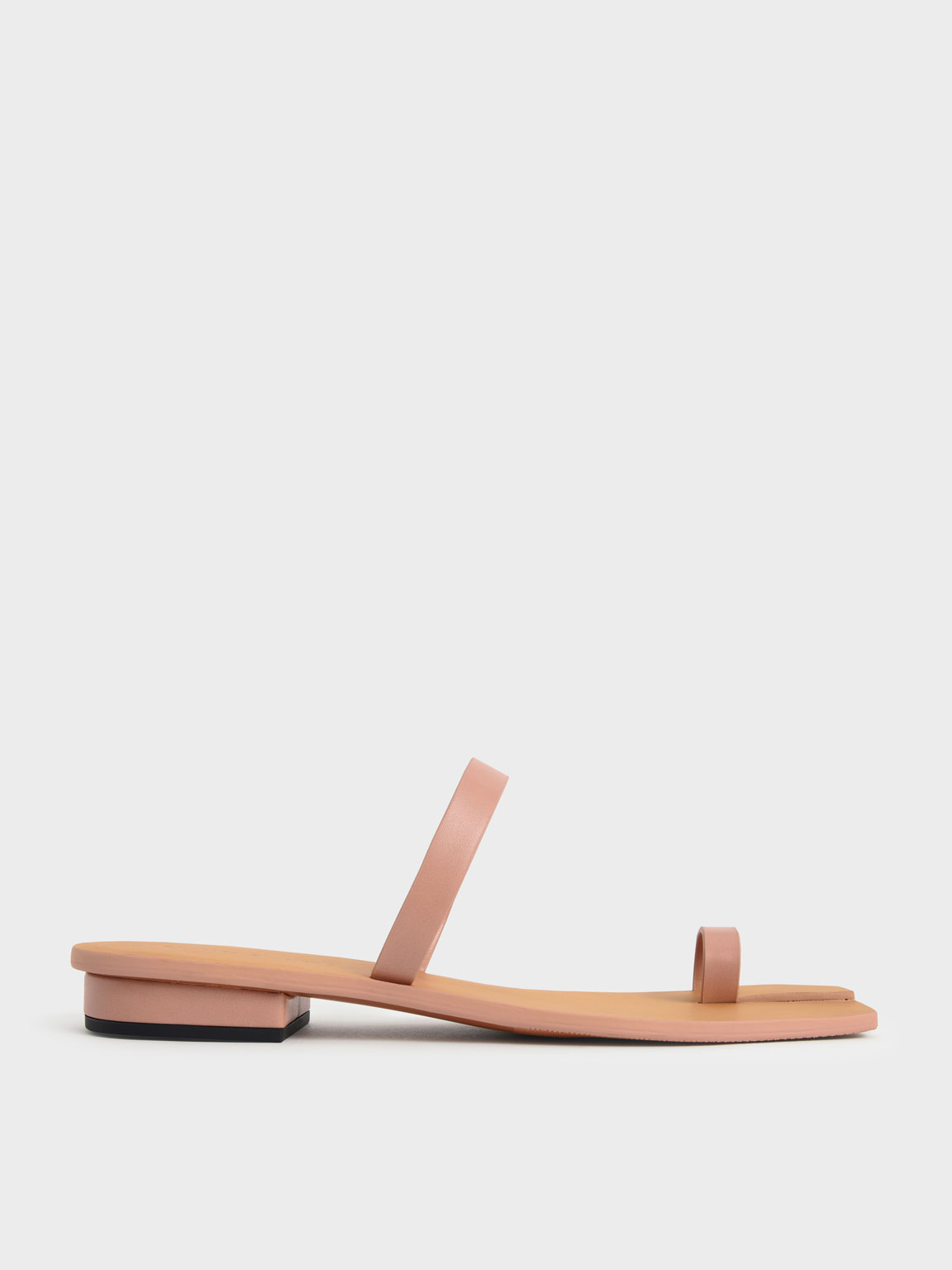 

Toe Ring Flat Sandals, Blush