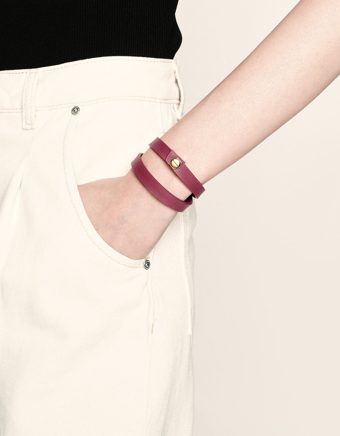 

Wrap Around Bracelet, Berry