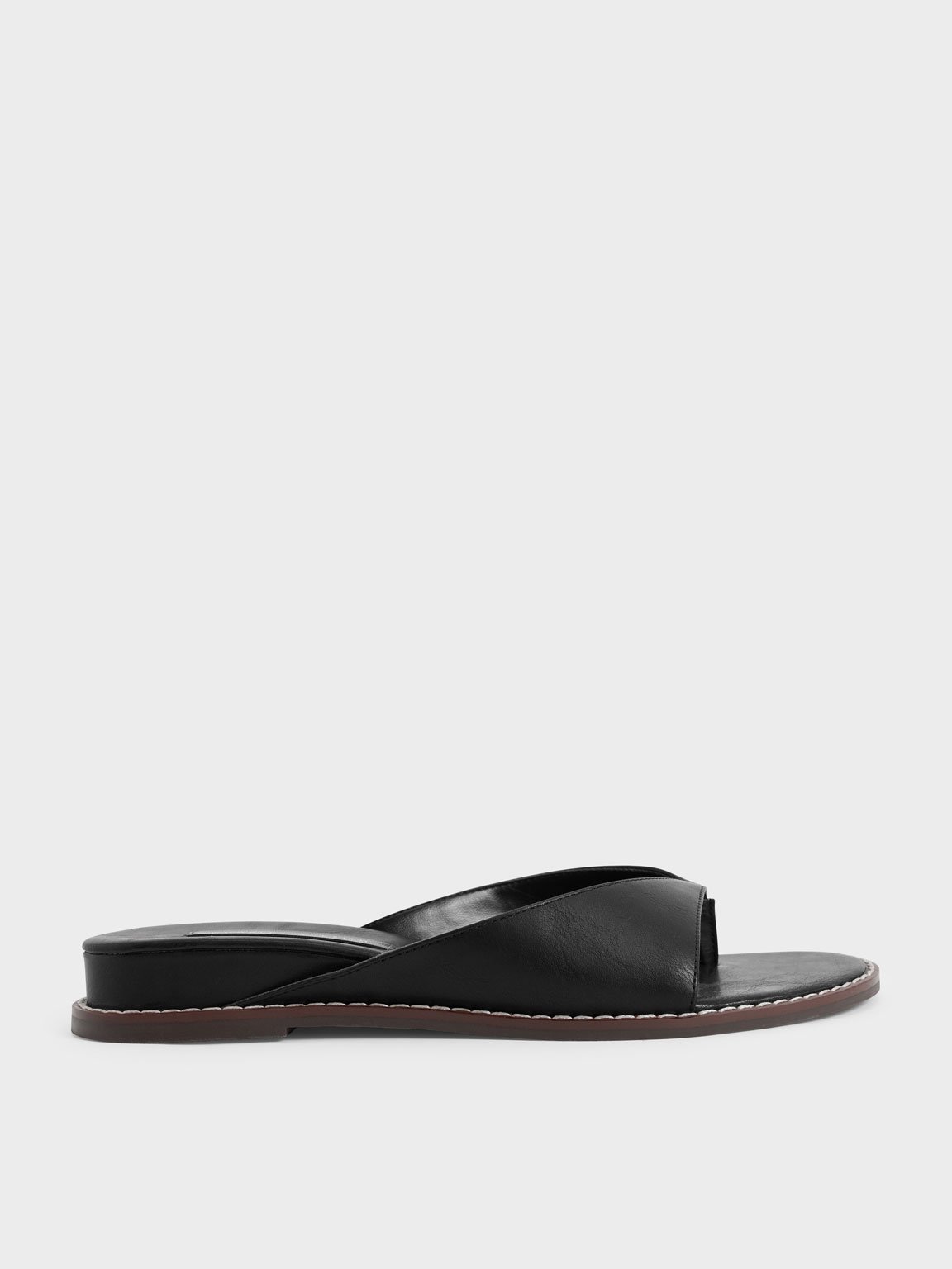

Stitch Trim Thong Sandals