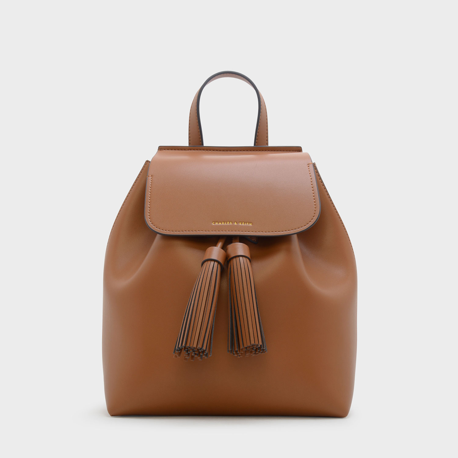 

Tasselled Backpack, Cognac