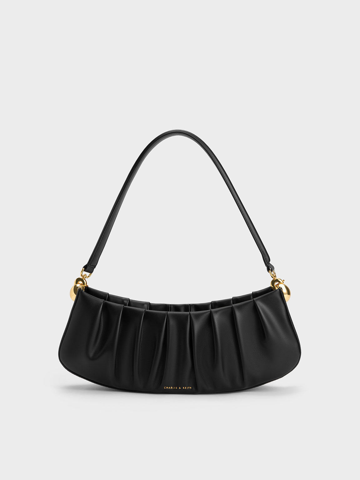 CHARLES & KEITH ALDORA RUCHED SHOULDER BAG