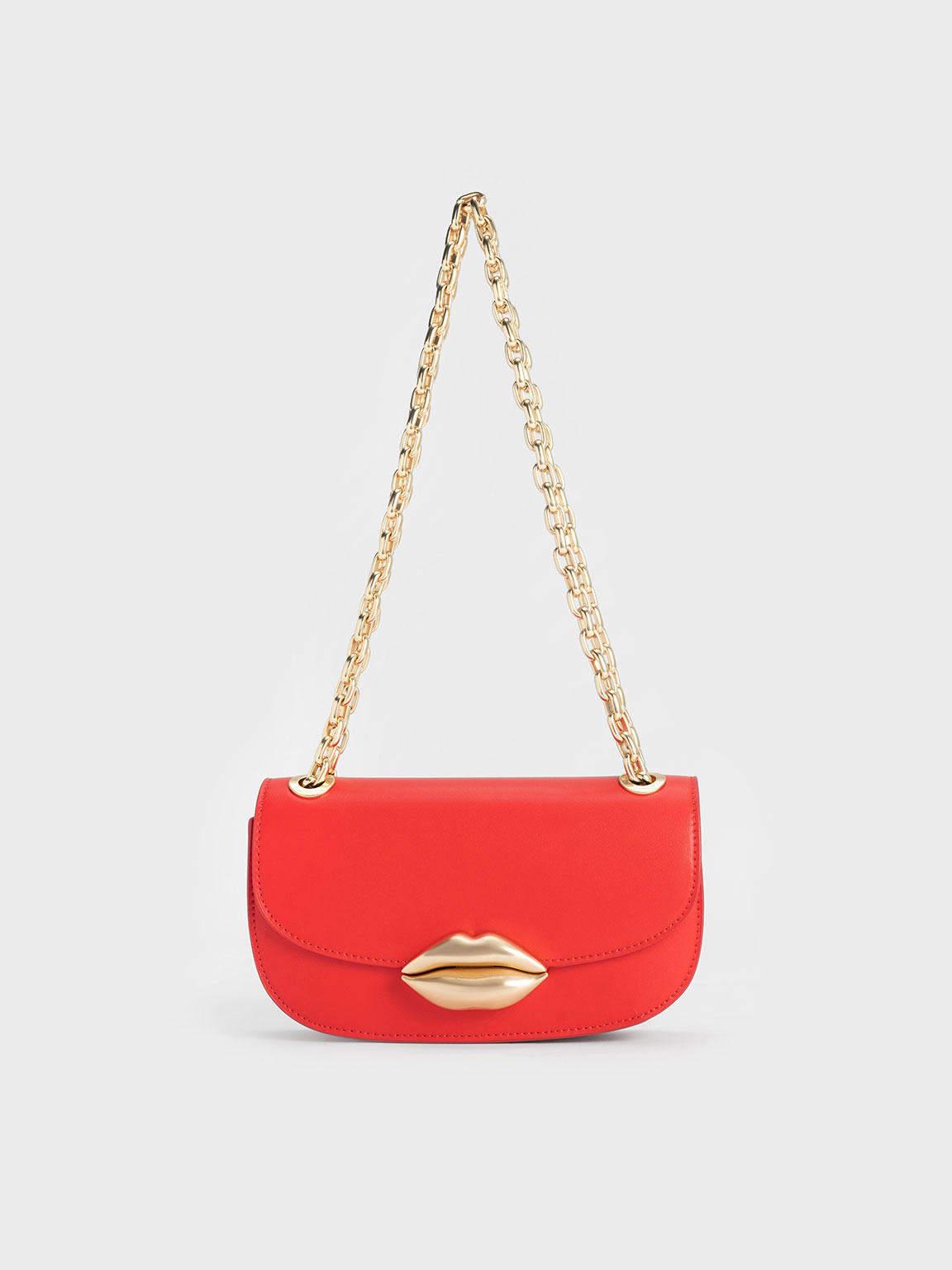 Charles & Keith Kiss Lip Motif Bag In Red ModeSens
