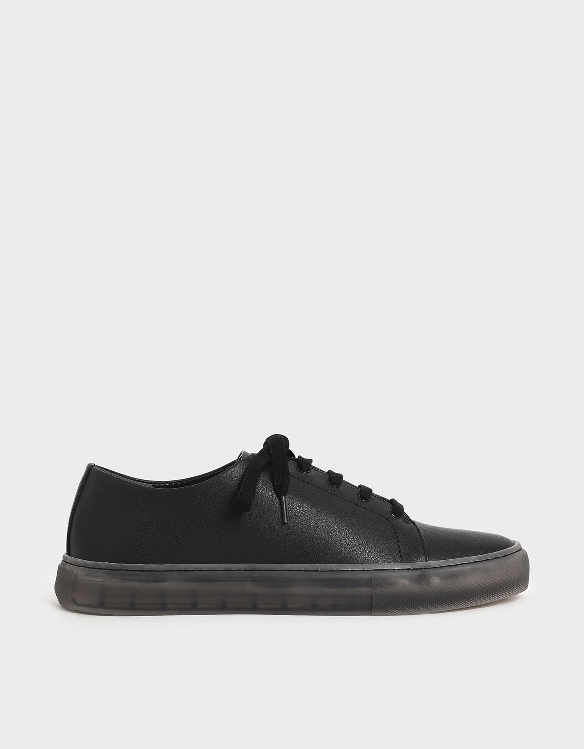 

Clear Sole Sneakers, Black